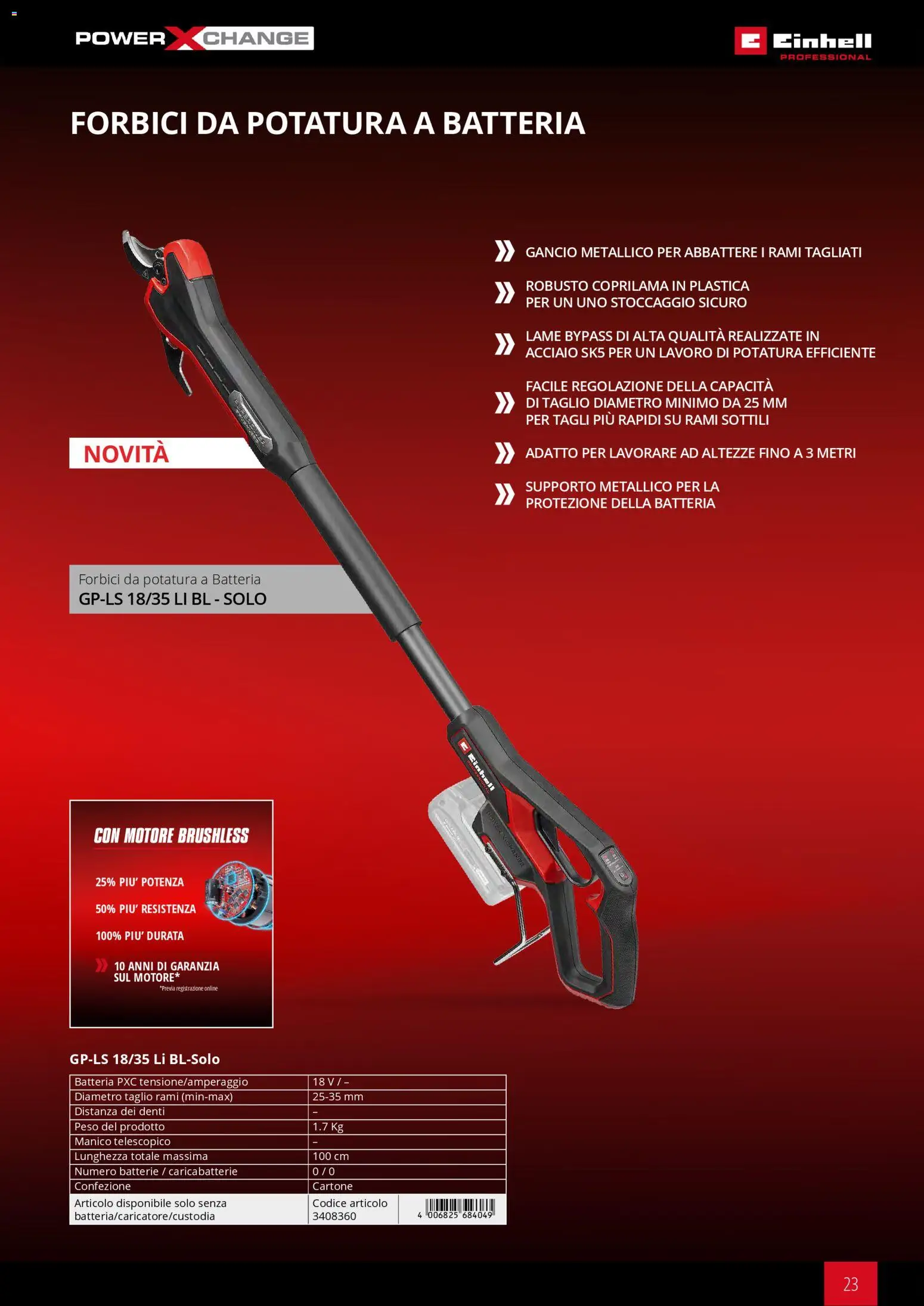 Volantino Einhell del 17.03.2026 | Pagina: 25 | Prodotti: Batteria, Batterie, Caricabatterie