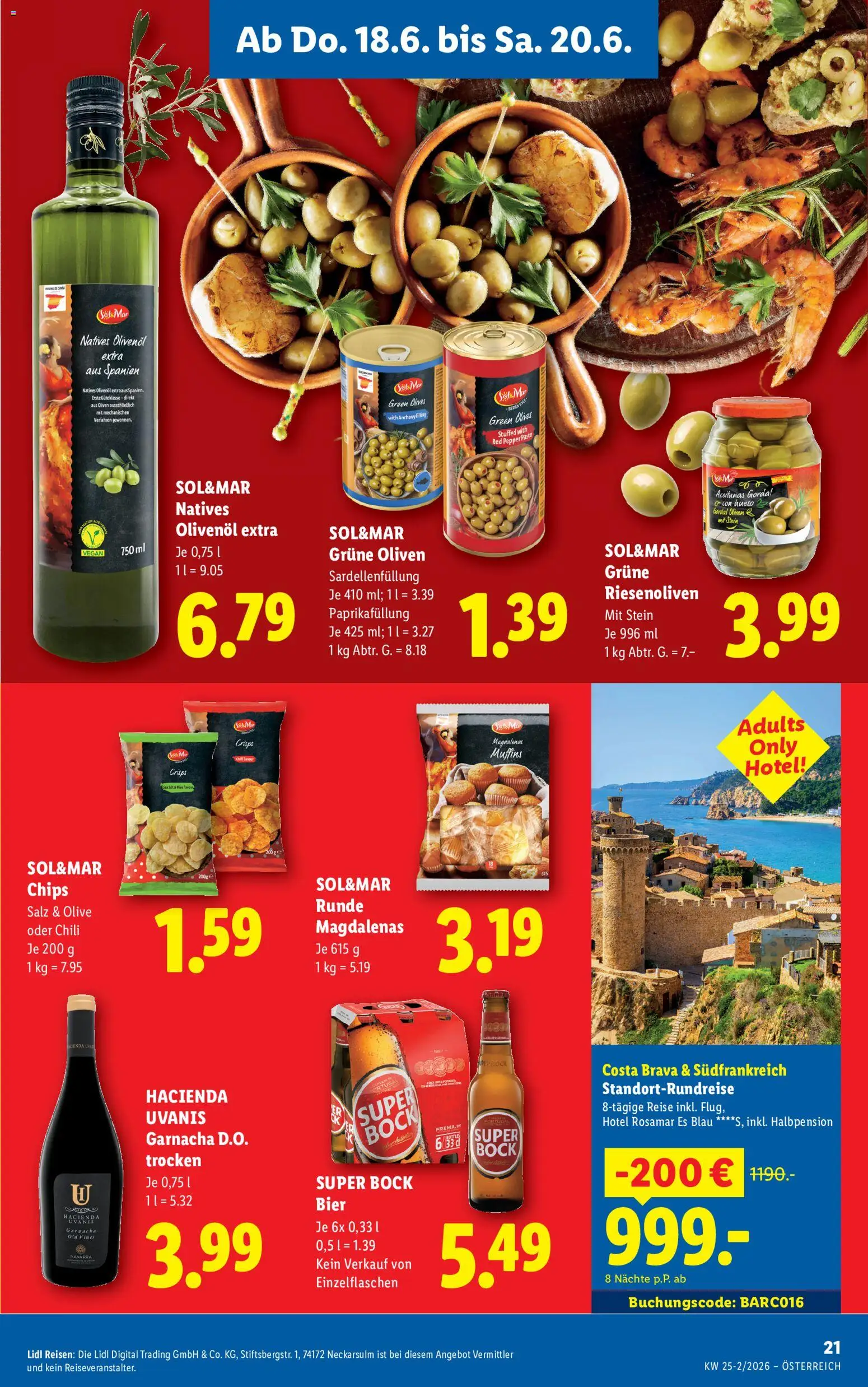 Lidl Flugblatt gültig ab 18.06.2026 | Seite: 25 | Produkte: Chips, Salz, Chili, Bier