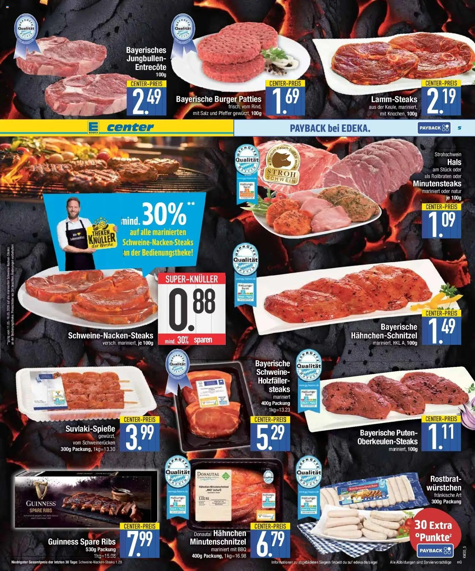 Edeka prospekt Niederwinkling	 – gültig ab 10.05.2026 | Seite: 5 | Produkte: Hahnchen, Entrecote, Salz, Schweinerucken