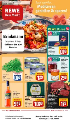 Rewe Prospekt Dorsten ab 31.08.2026 gültig