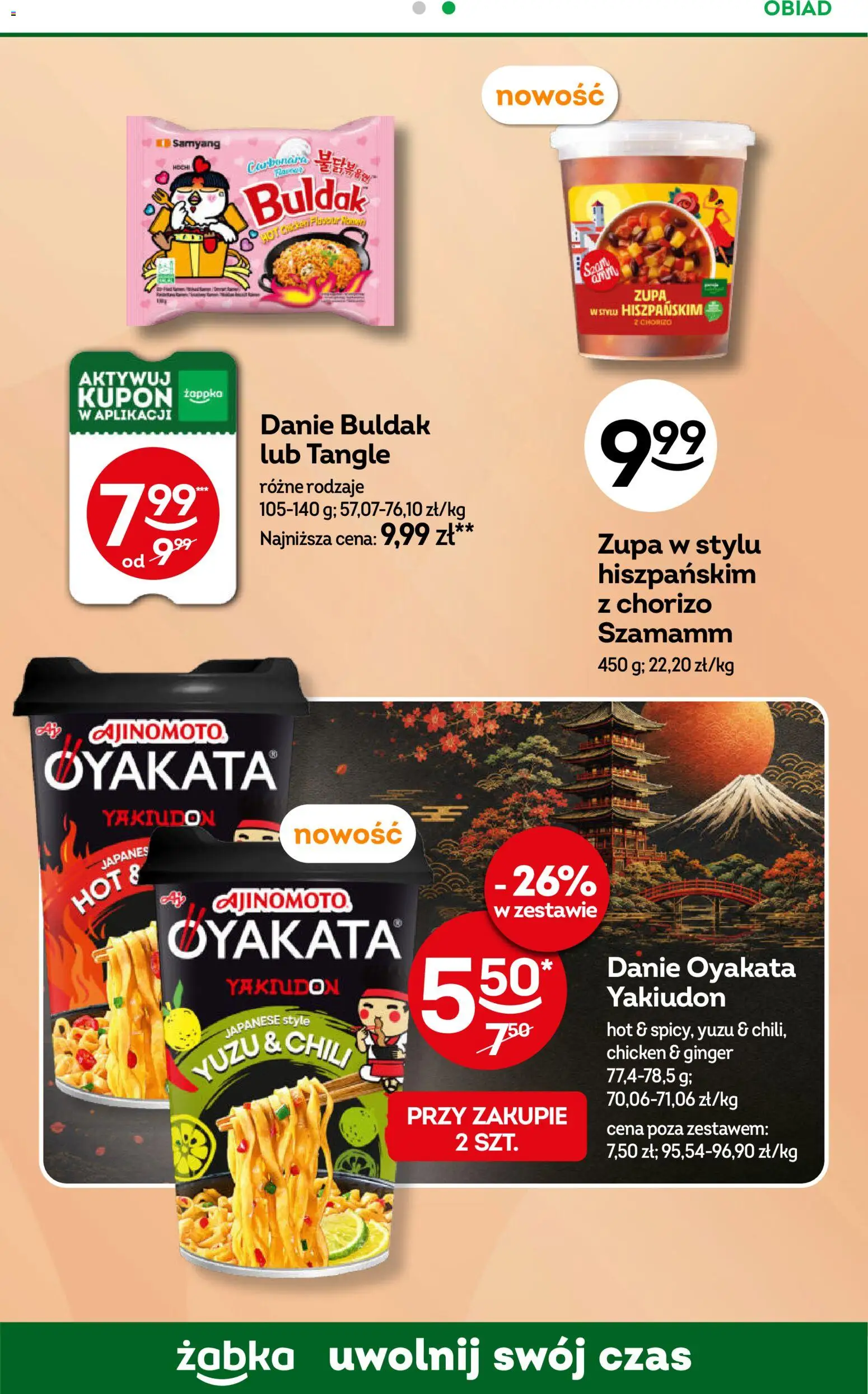 Żabka gazetka od 21.10.2026 | Strona: 61 | Produkty: Chili, Carbonara, Chorizo, Zupa