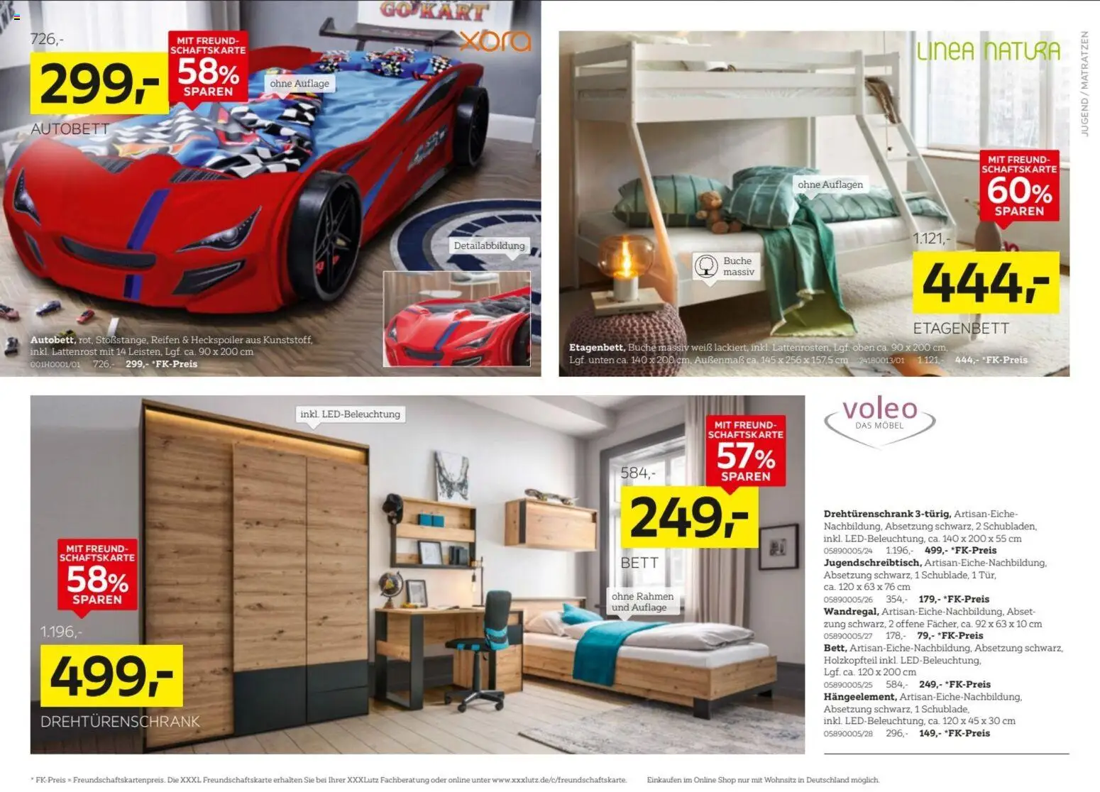 XXXLutz Prospekt – gültig ab 27.06.2026 | Seite: 16 | Produkte: Bett, Lattenrost, Drehtürenschrank