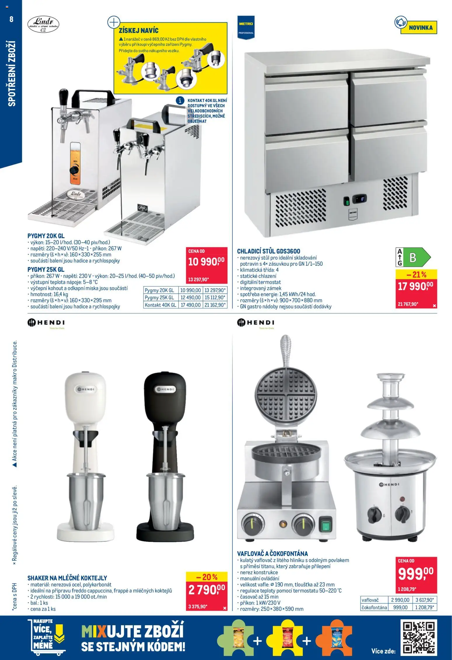 Makro leták - Nepotravinové zboží od 15.07.2026 | Strana: 8 | Produkty: Vafle, Miska, Stůl, Shaker