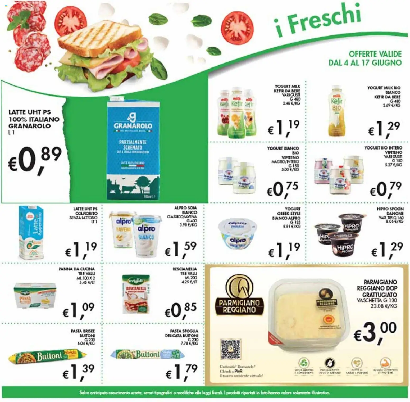 Volantino Coal del 04.06.2026 | Pagina: 11 | Prodotti: Yogurt, Pasta sfoglia, Besciamella, Pasta brisée