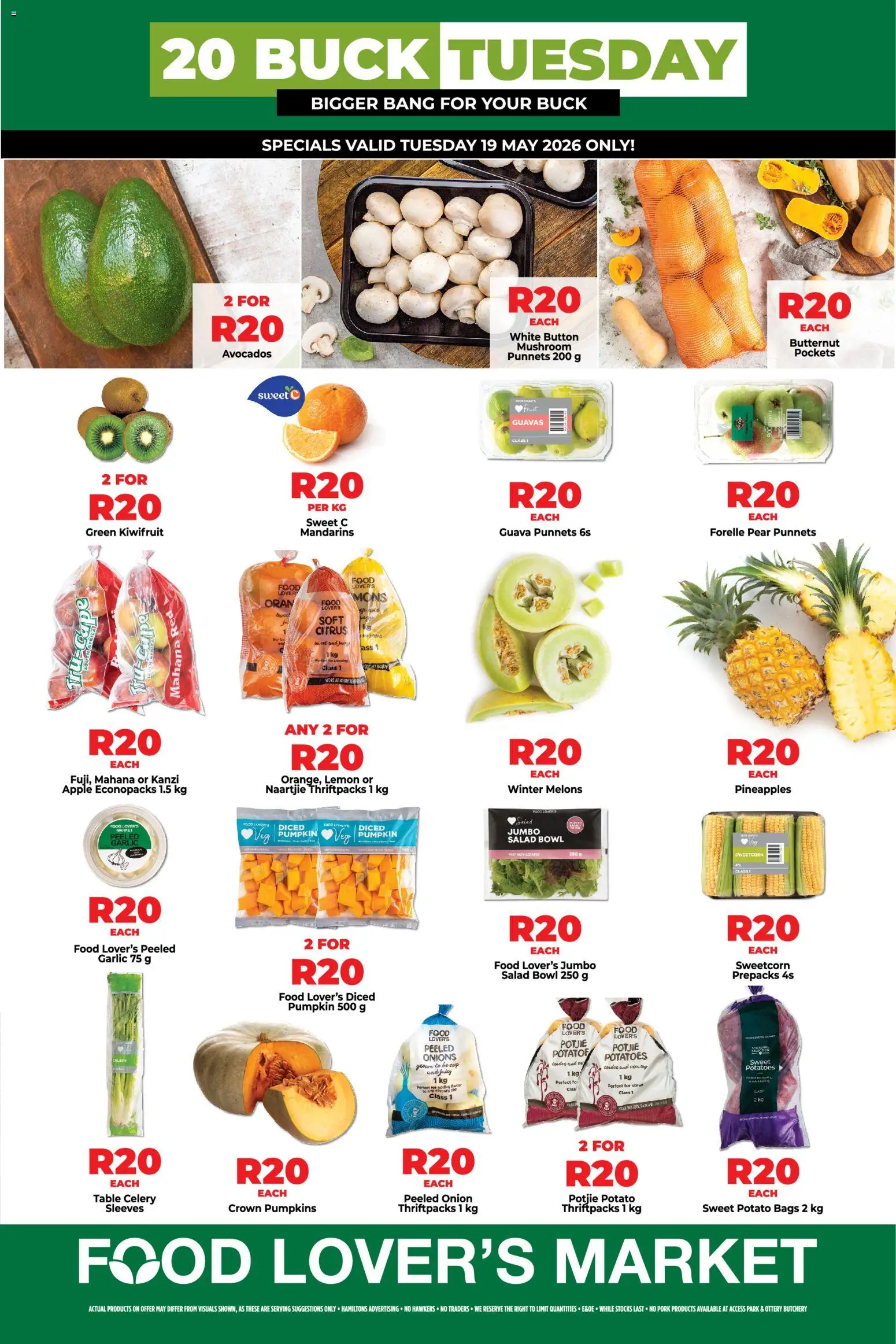 New Food Lover's Market catalogue – valid from 18.05.2026 | Page: 2 | Products: Desmaquilante, Onions, Lemon, Garlic