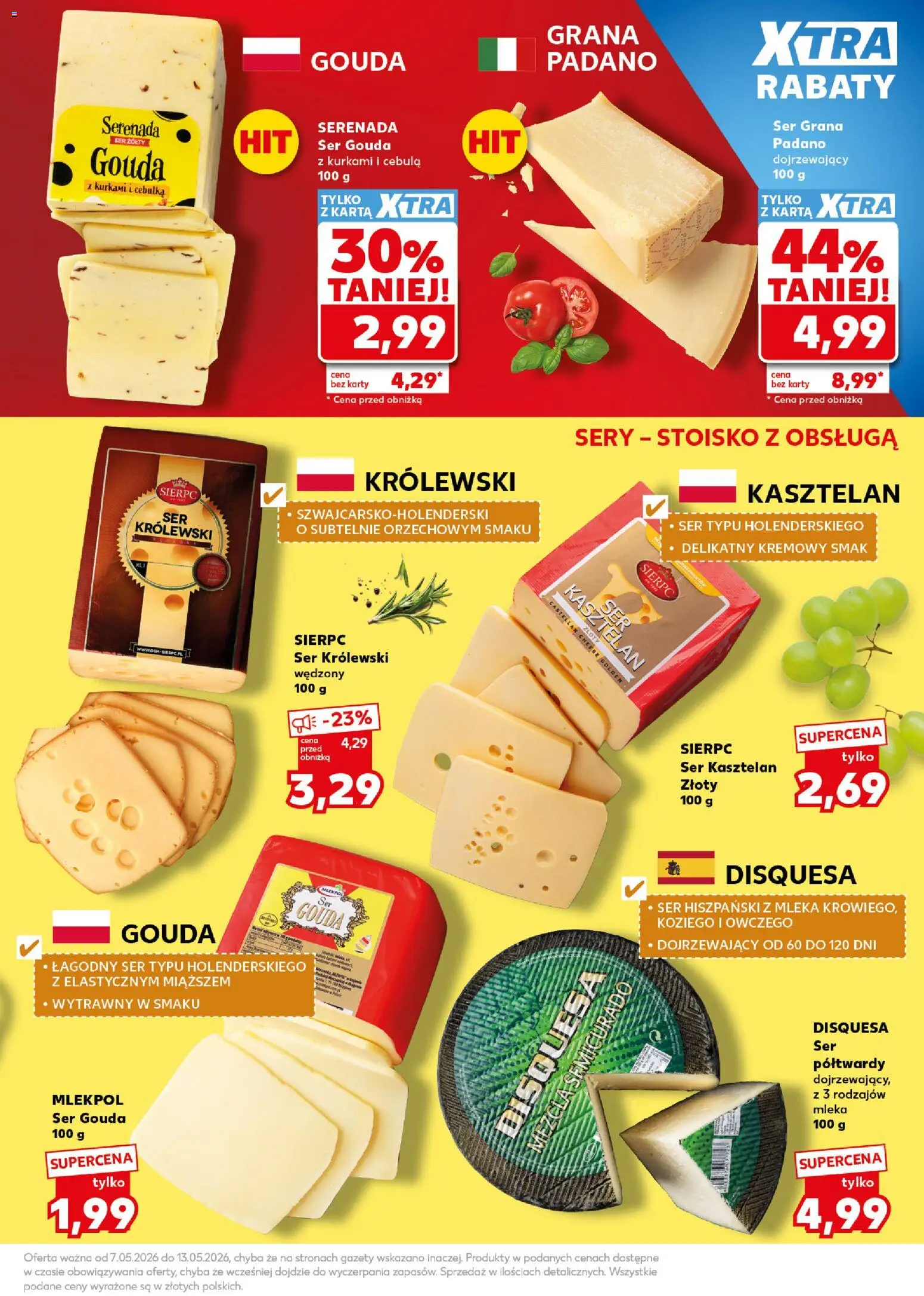 Kaufland Polsko leták - Mocny start od 11.05.2026 | Strana: 19 | Produkty: Gouda, Karty