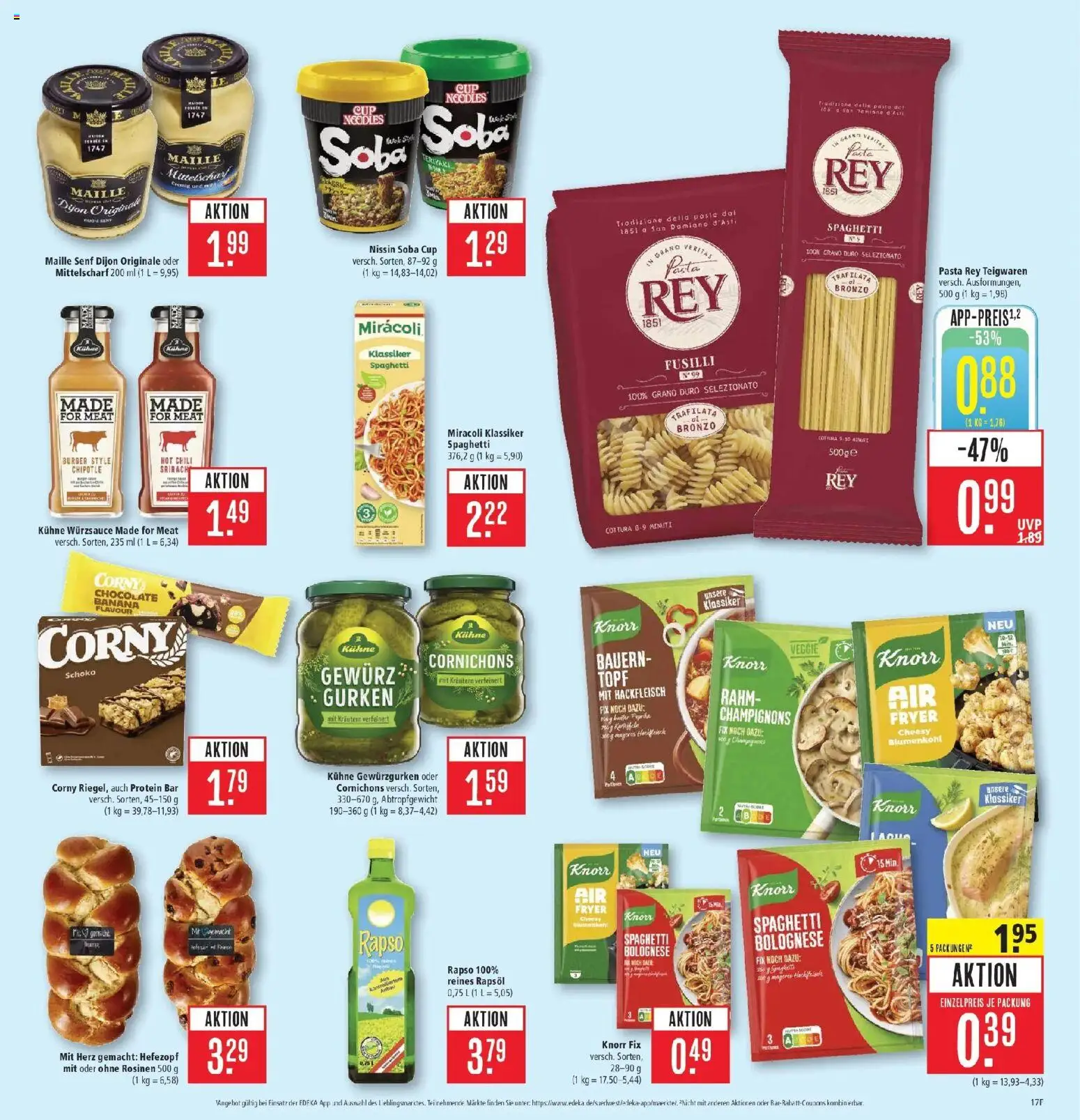 Marktkauf Prospekt Böblingen – gültig ab 06.07.2026 | Seite: 21 | Produkte: Knorr fix, Rapsöl, Burger, Champignons
