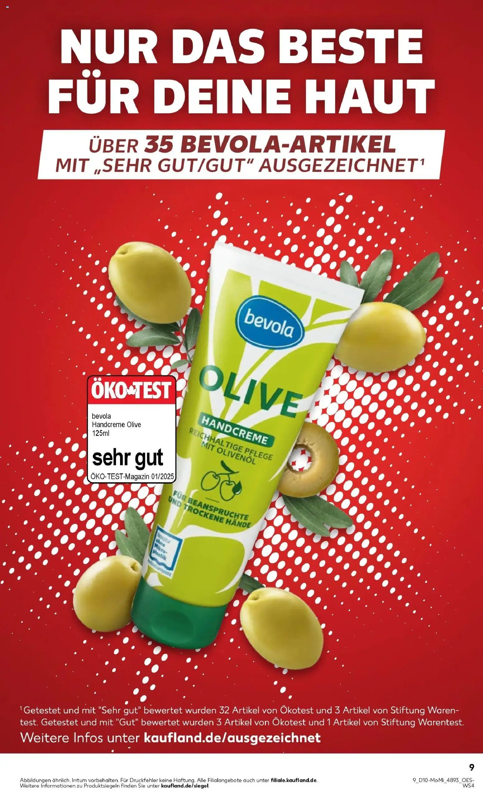 Kaufland Prospekt Lutherstadt Wittenberg	 – gültig ab 02.03.2026 | Seite: 9 | Produkte: Olivenol, Handcreme