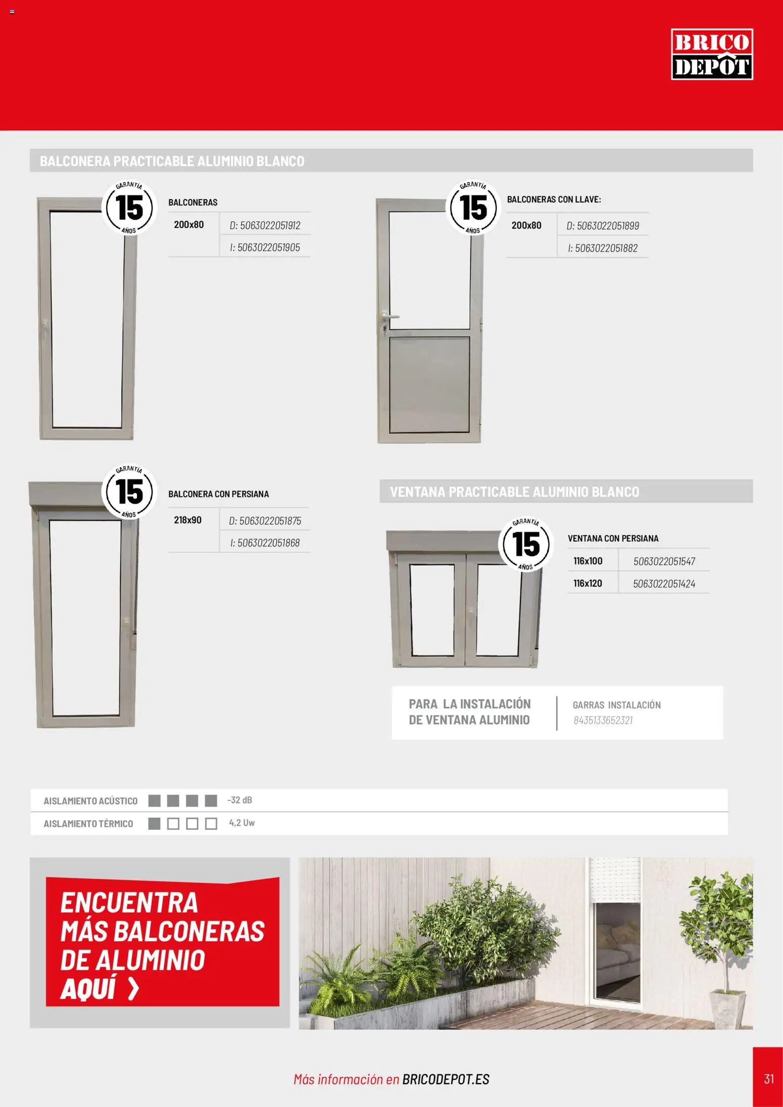 Brico Depôt Puertas y Ventanas │ válido desde el 07/10/2026 | Página: 31