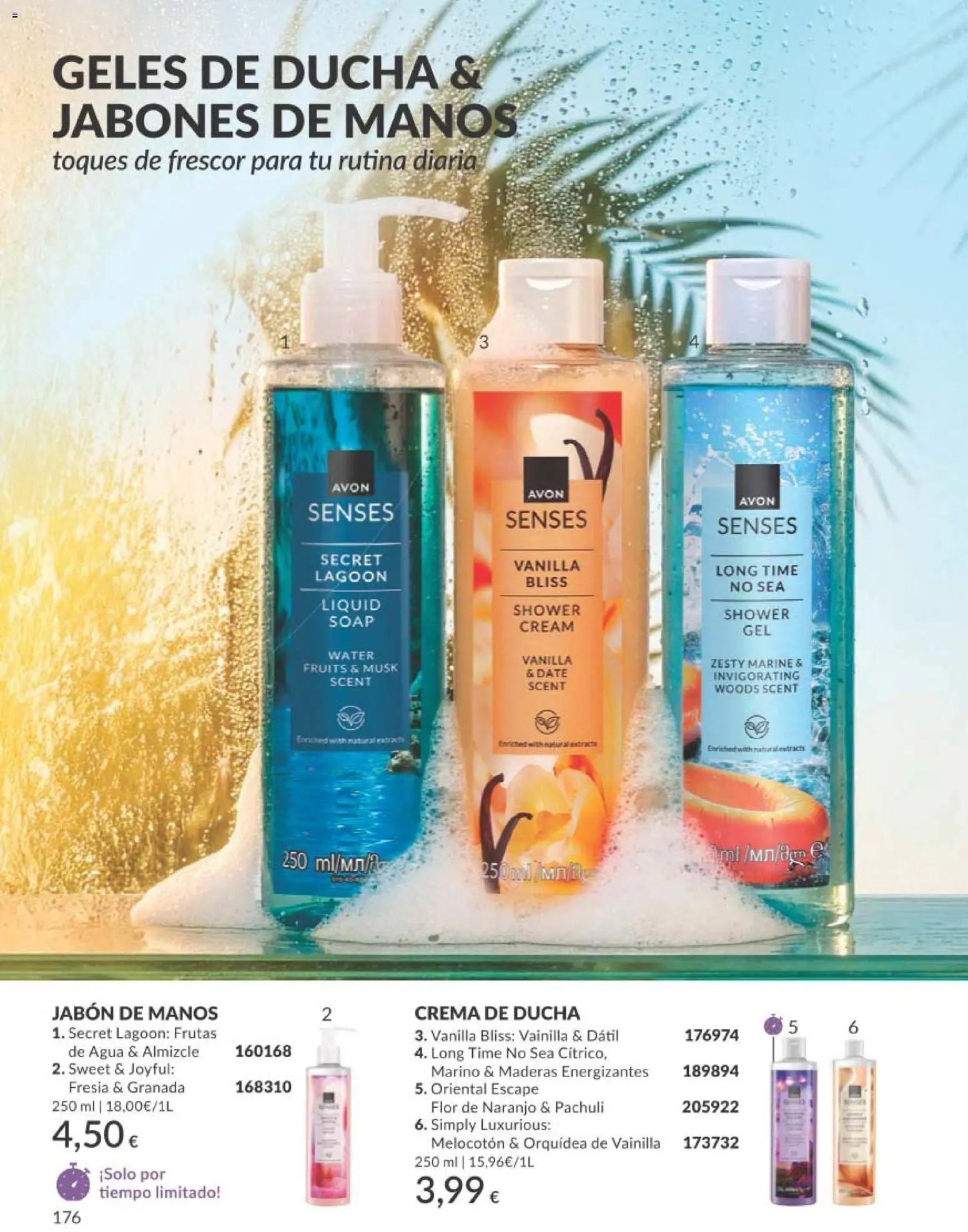 Catálogo AVON campaña 8 │ válido desde el 01/08/2026 | Página: 176 | Productos: Jabón, Crema, Granada, Agua