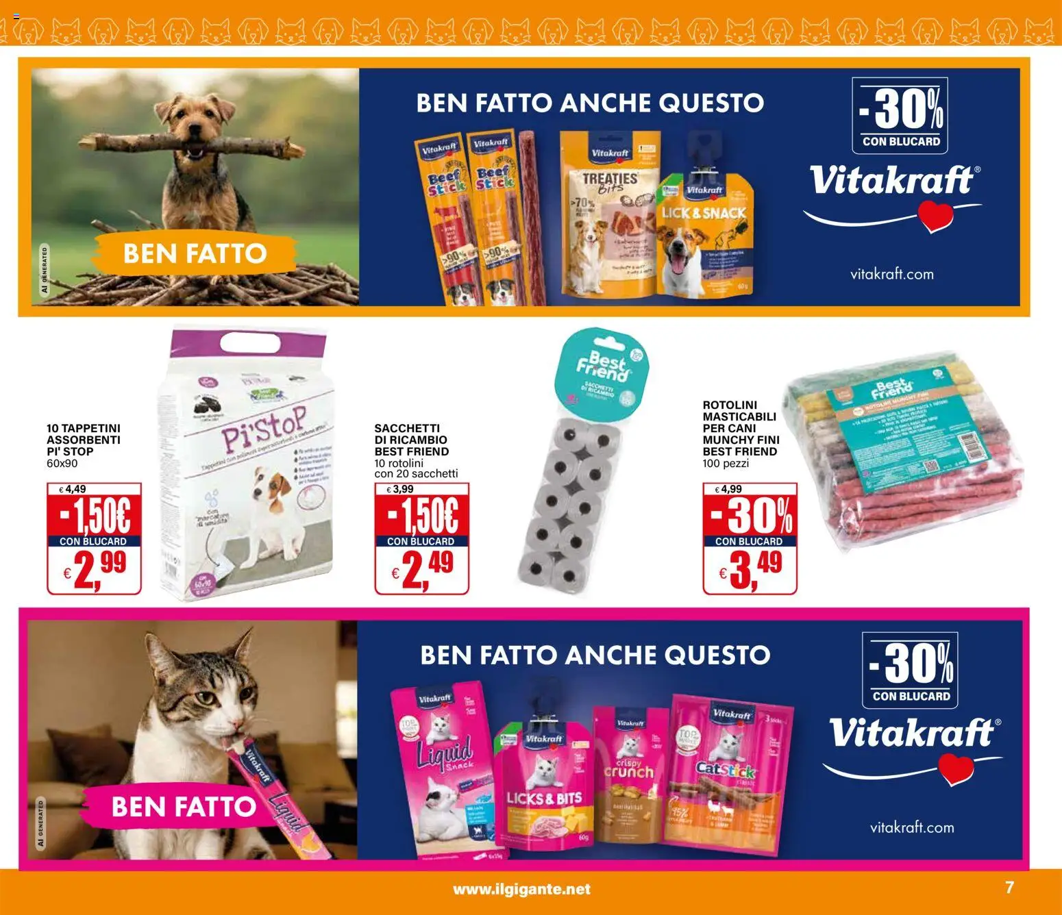Volantino Il Gigante del 12/10/2026 | Pagina: 7 | Prodotti: Assorbenti