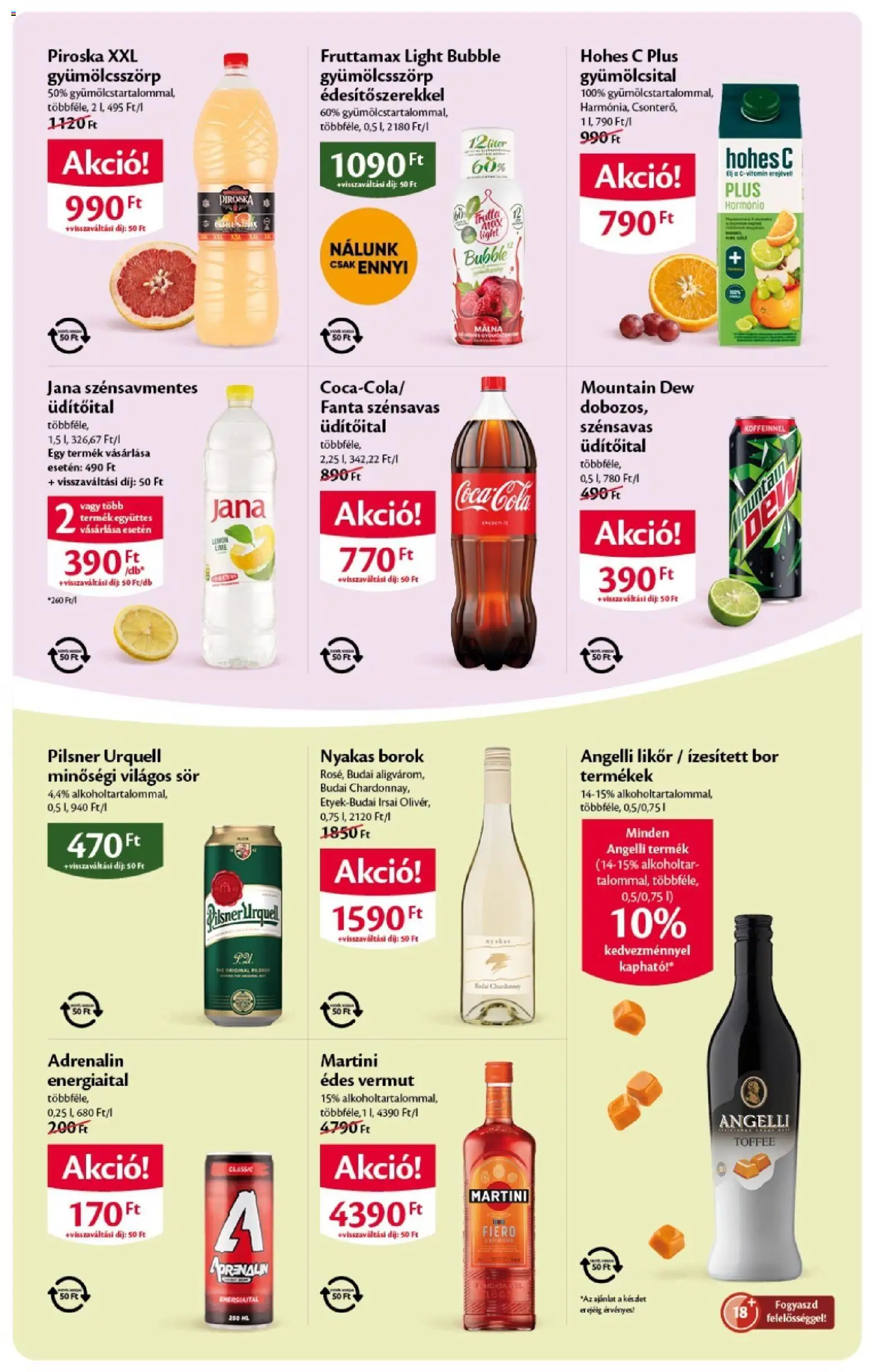 Ecofamily akciós ujság - amely érvényes a következő dátumtól: 2026.10.01. | Oldal: 11 | Termékek: Martini, Pilsner urquell, Bor, Likőr