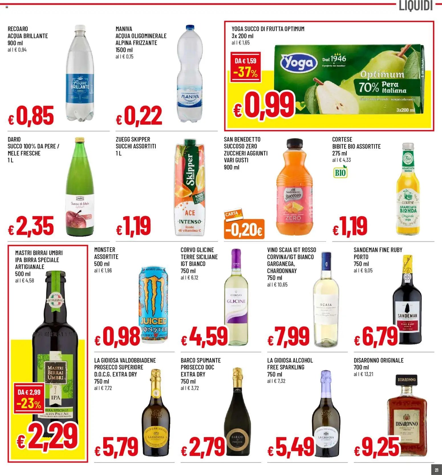 Volantino Famila del 29/10/2026 | Pagina: 20 | Prodotti: Succo, Pere, Bibite, Succo di frutta