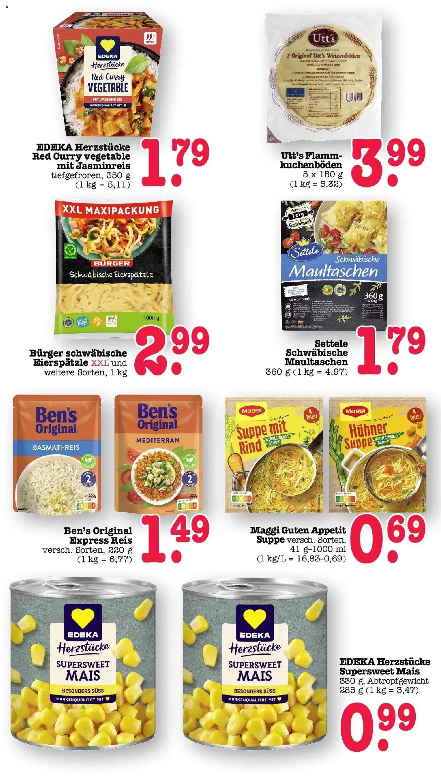 Edeka prospekt Bühlertal	 – gültig ab 27.04.2026 | Seite: 52 | Produkte: Basmatireis, Burger, Reis, Maultaschen