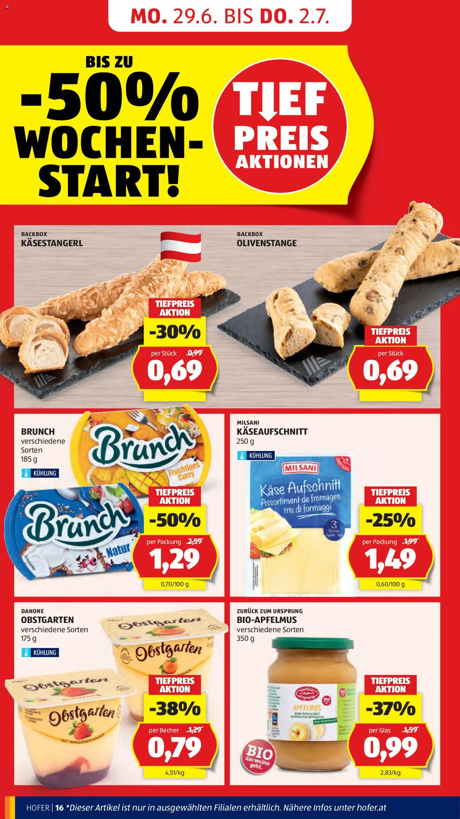 Hofer Flugblatt gültig ab 26.06.2026 | Seite: 20 | Produkte: Käse