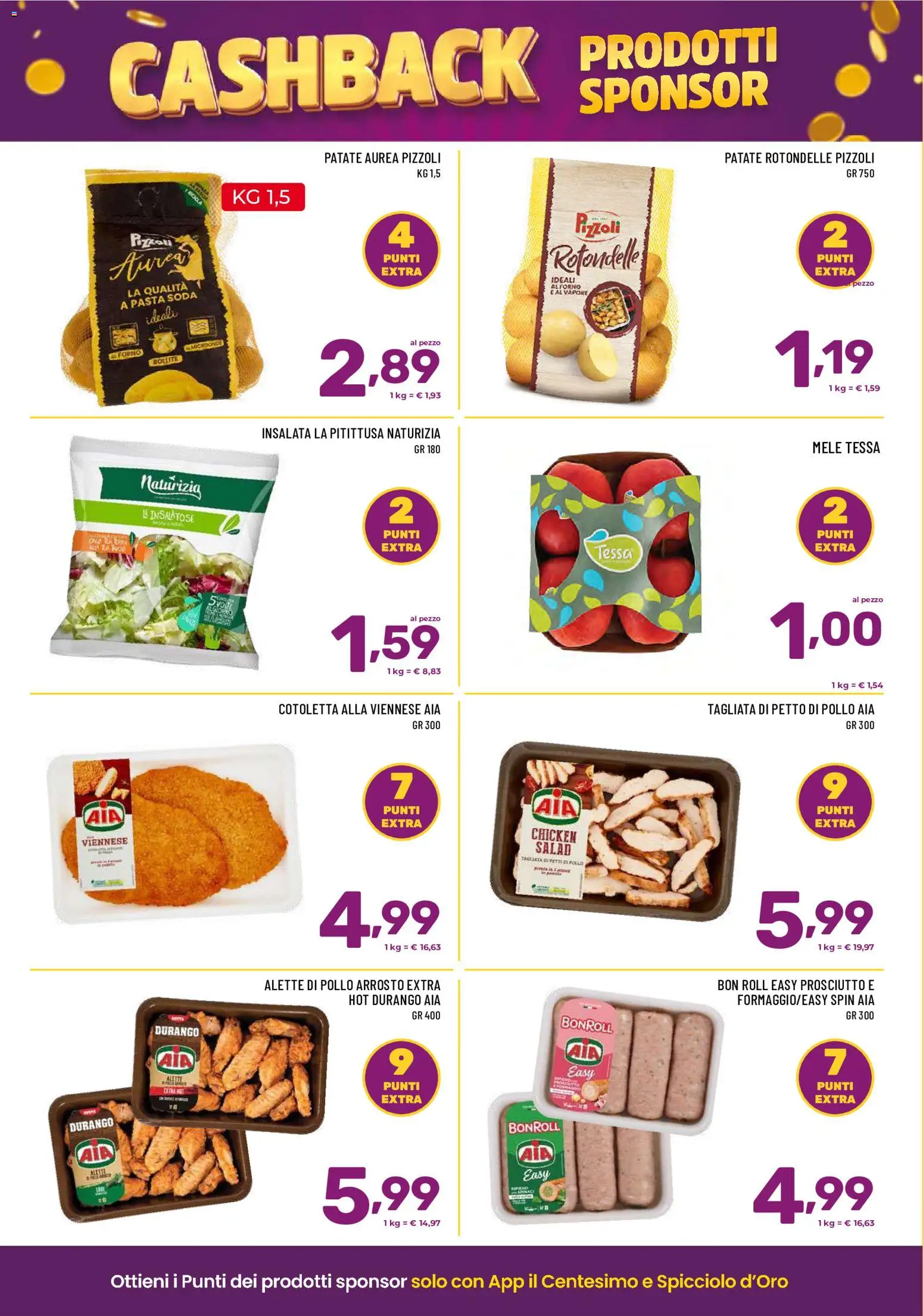 Volantino Il Centesimo del 31/07/2026 | Pagina: 2 | Prodotti: Arrosto, Insalata, Patate, Pasta
