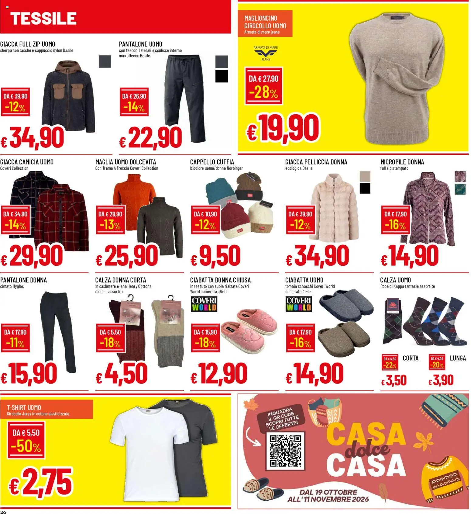 Volantino Galassia del 02/11/2026 | Pagina: 26 | Prodotti: Camicia, Jeans, Cappello, Cappuccio