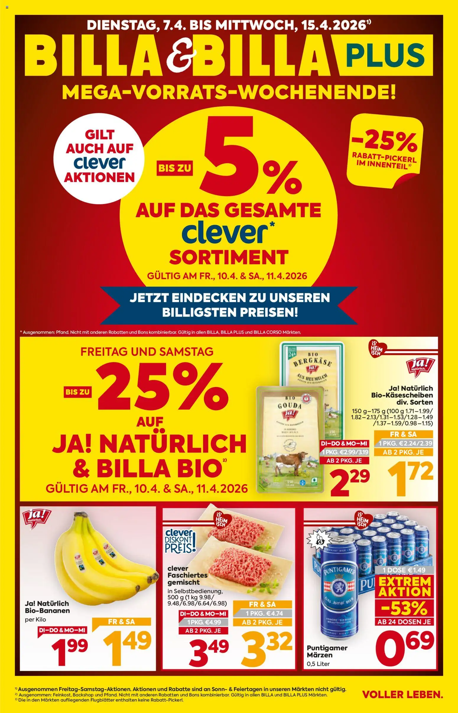 Billa - Flugblatt gültig ab 07.04.2026 | Seite: 1