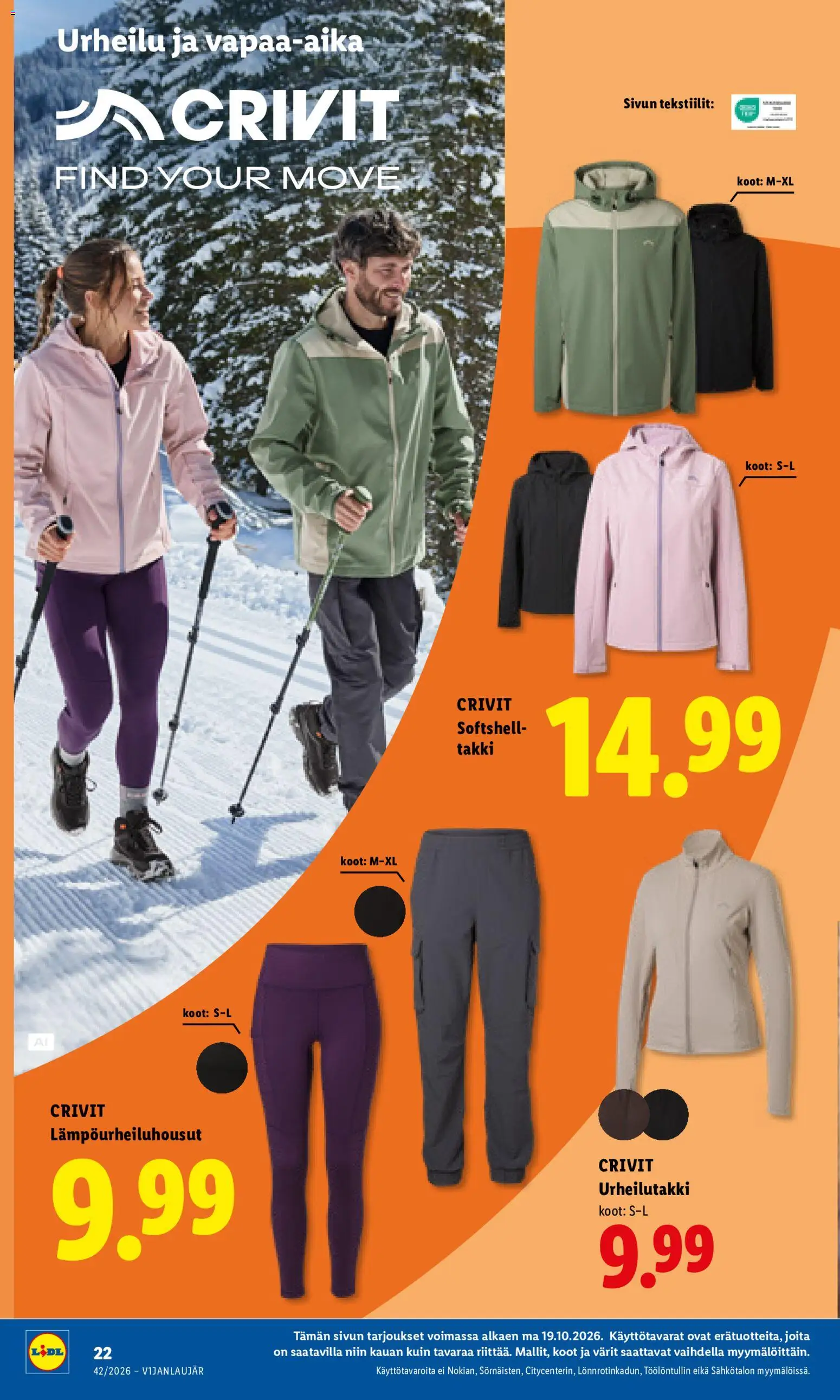 Lidl tarjoukset – voimassa 19/10/2026 alkaen | Sivu: 18