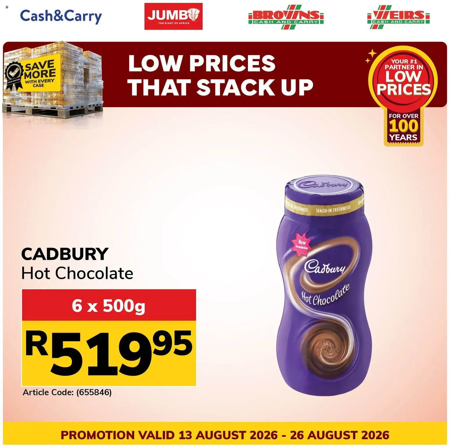 New Jumbo catalogue – valid from 13/08/2026 | Page: 3 | Products: Case, Hot chocolate, Chocolate