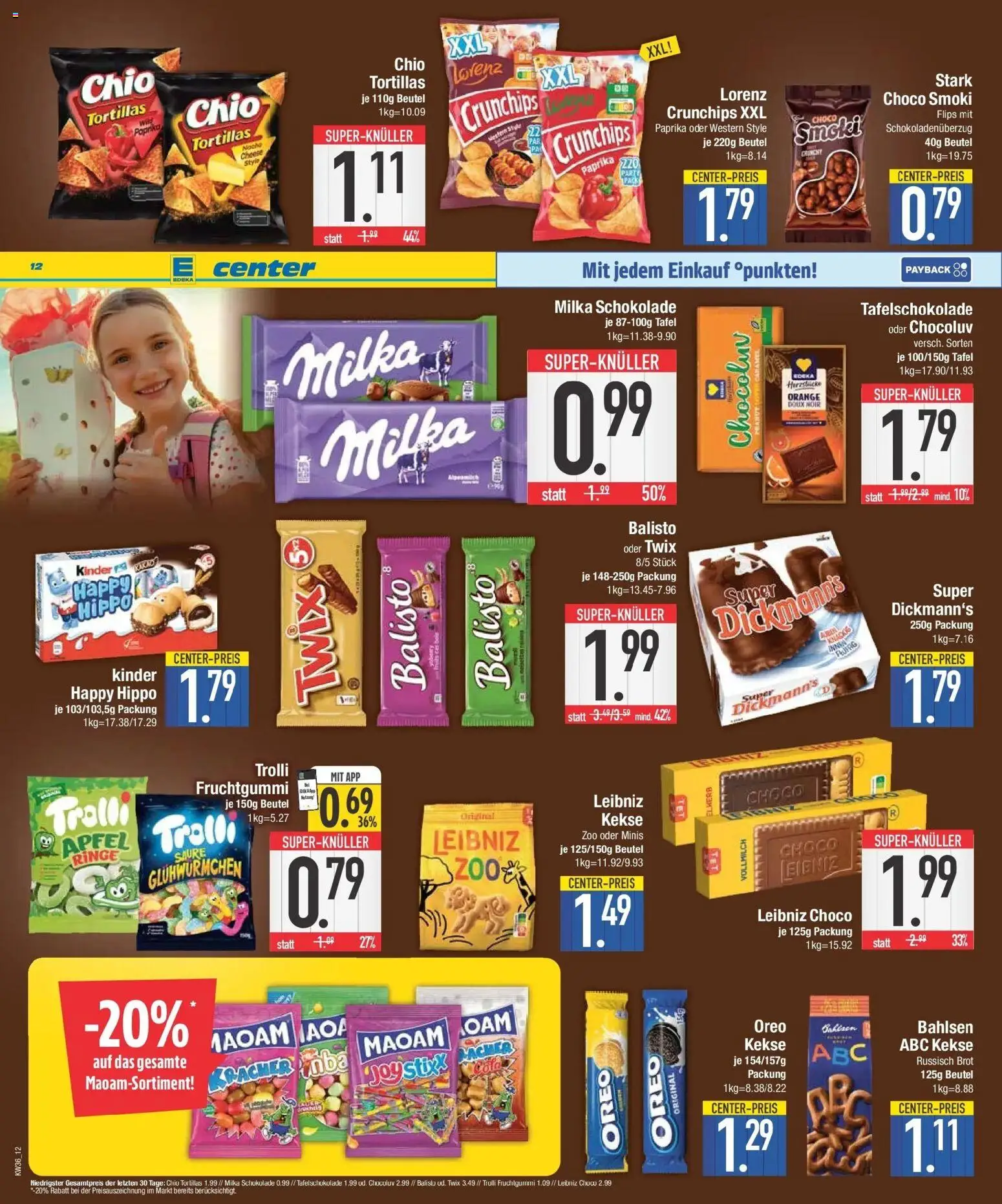 E center Prospekt Ingolstadt (ab 31.08.2026) zum Blättern | Seite: 12 | Produkte: Cola, Schokolade, Milka, Paprika