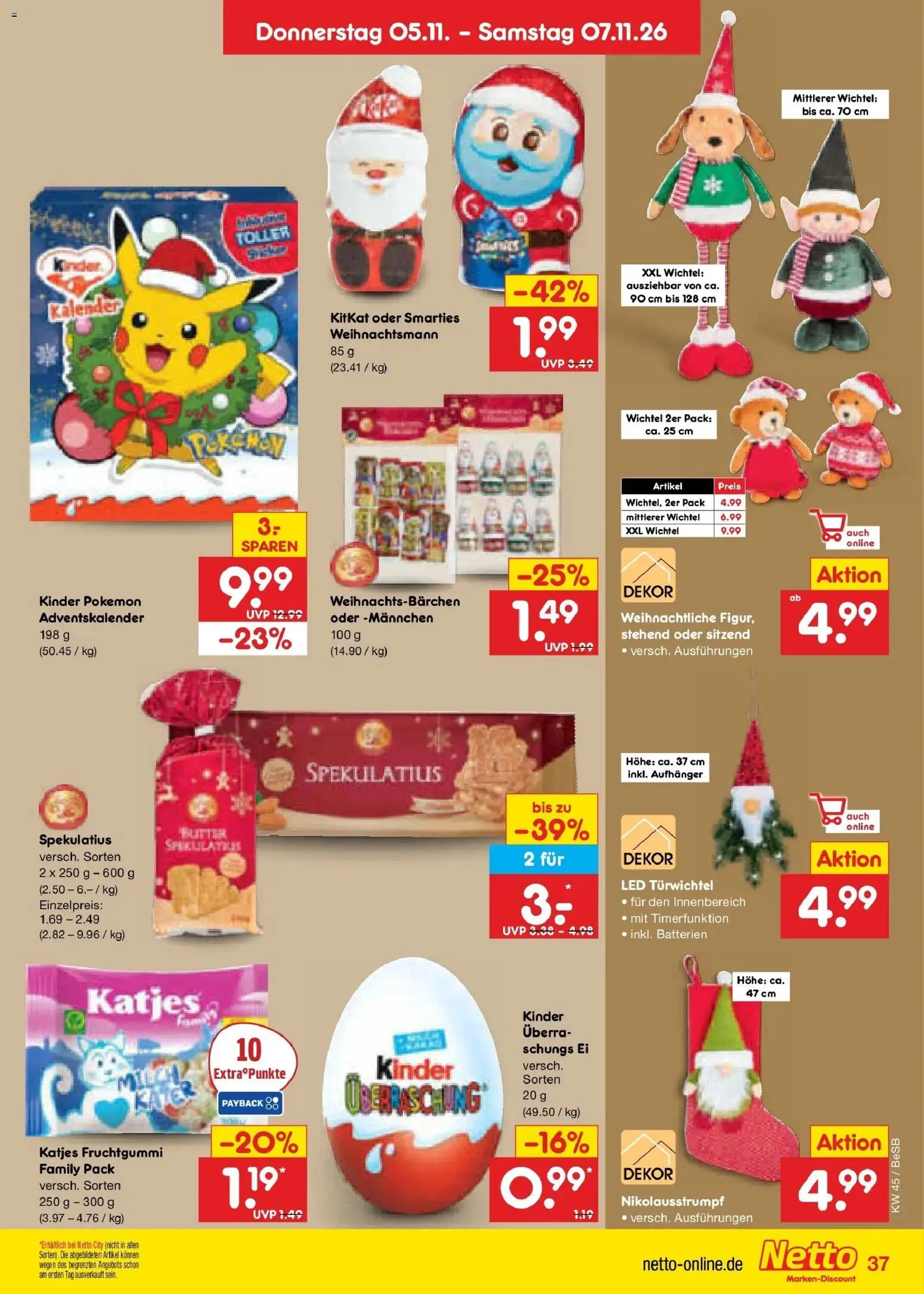 Netto Marken-Discount Prospekt Berlin-Prenzlauer Berg (ab 02.11.2026) » Angebote | Seite: 55 | Produkte: Batterien, Butter, Smarties, Katjes