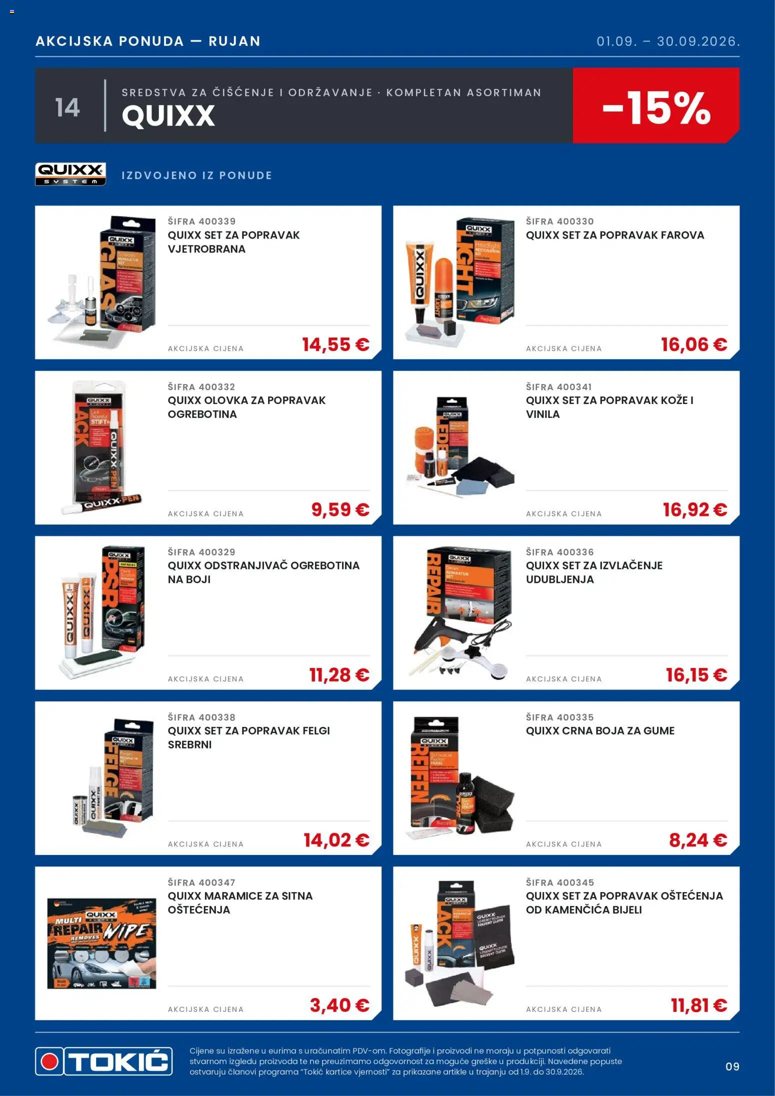 Tokić katalog | vrijedi od 01.09.2026 | Stranica: 10 | Proizvodi: Sredstva za čiščenje, Maramice