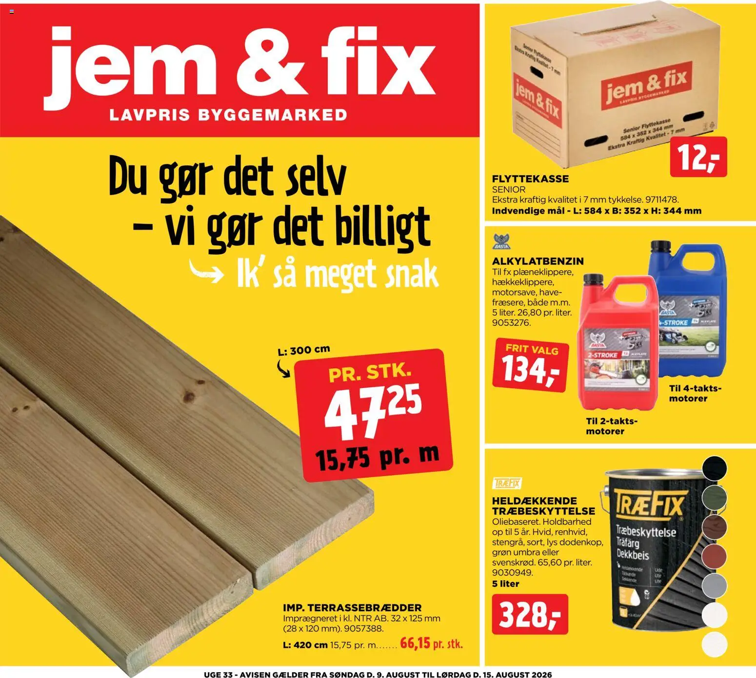 Jem & fix tilbudsavis – gyldig fra 09/08/2026 | Side: 1