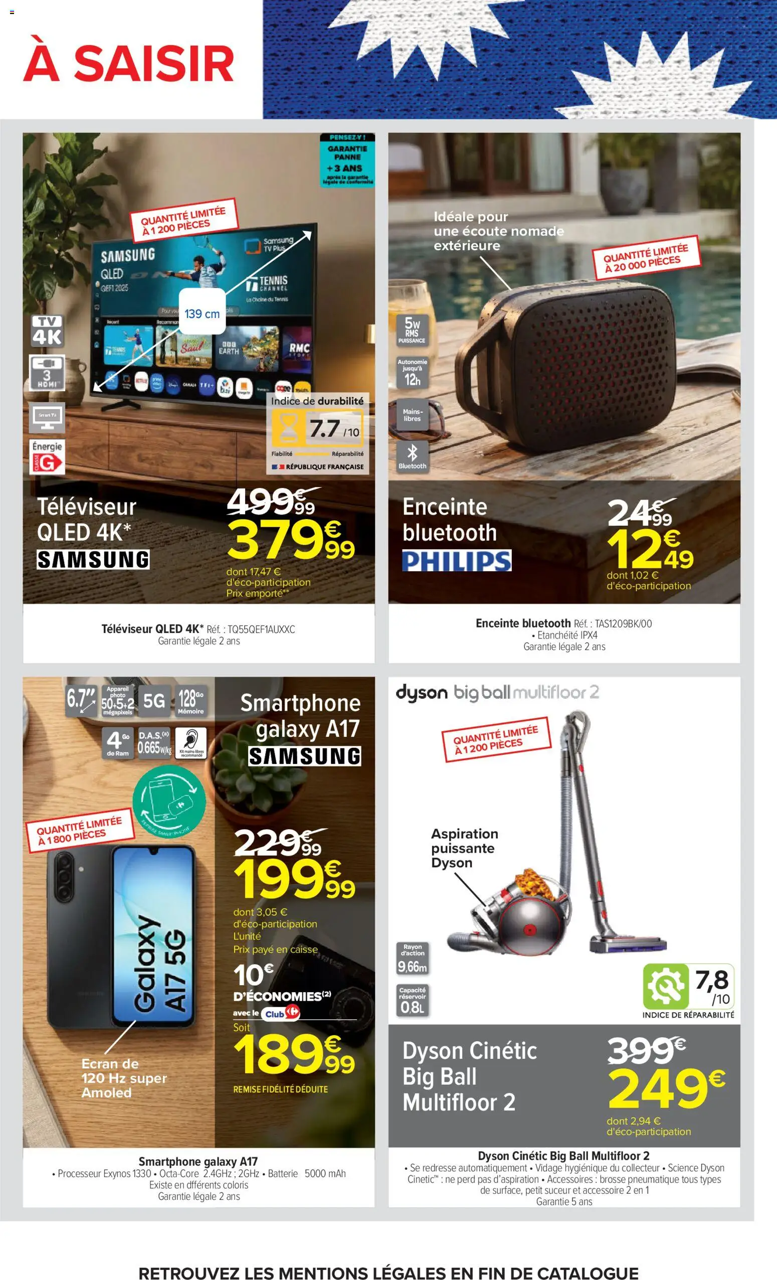 {H1} | Page: 89 | Produits: Smartphone, Enceinte, Televiseur, Enceinte bluetooth