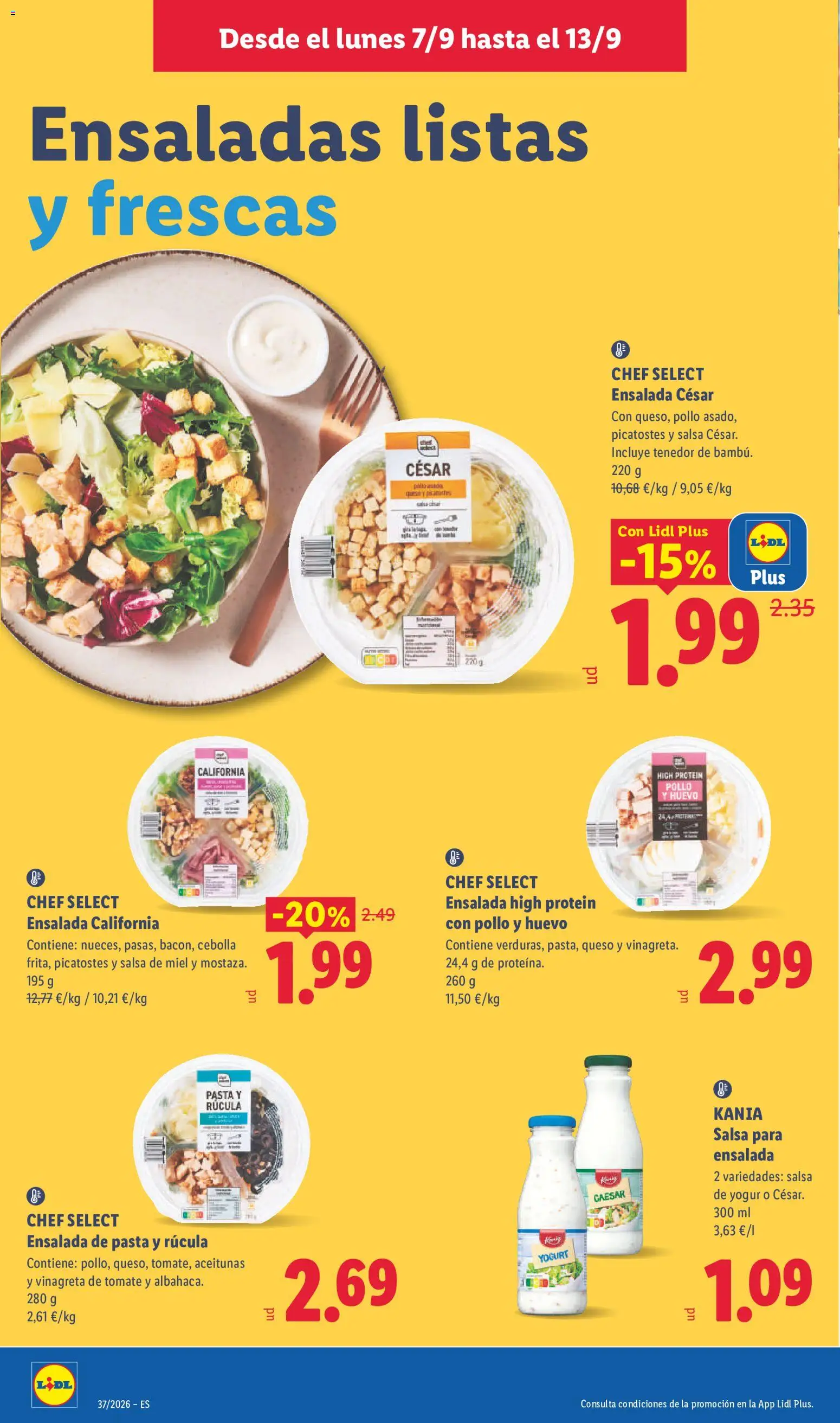 Lidl folleto │ válido desde el 07/09/2026 | Página: 8 | Productos: Aceitunas, Tomate, Cebolla, Pollo