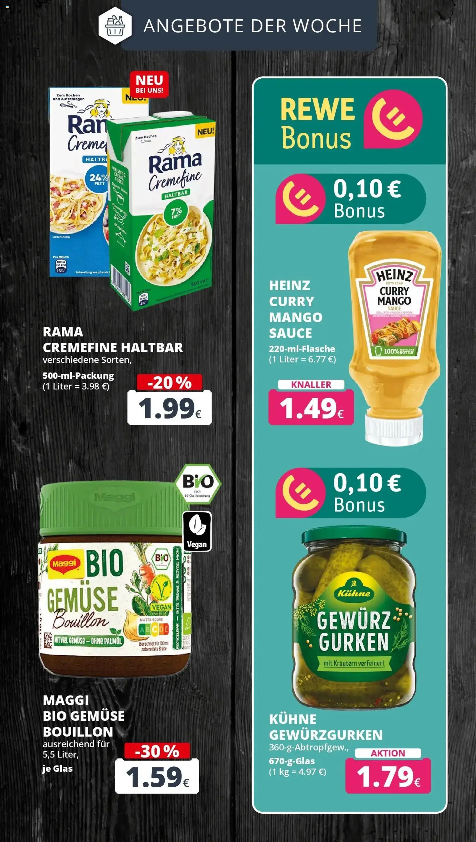 REWE Prospekt ab 14.09.2026 zum Blättern » Angebote | Seite: 6 | Produkte: Maggi, Brühe, Creme, Mango