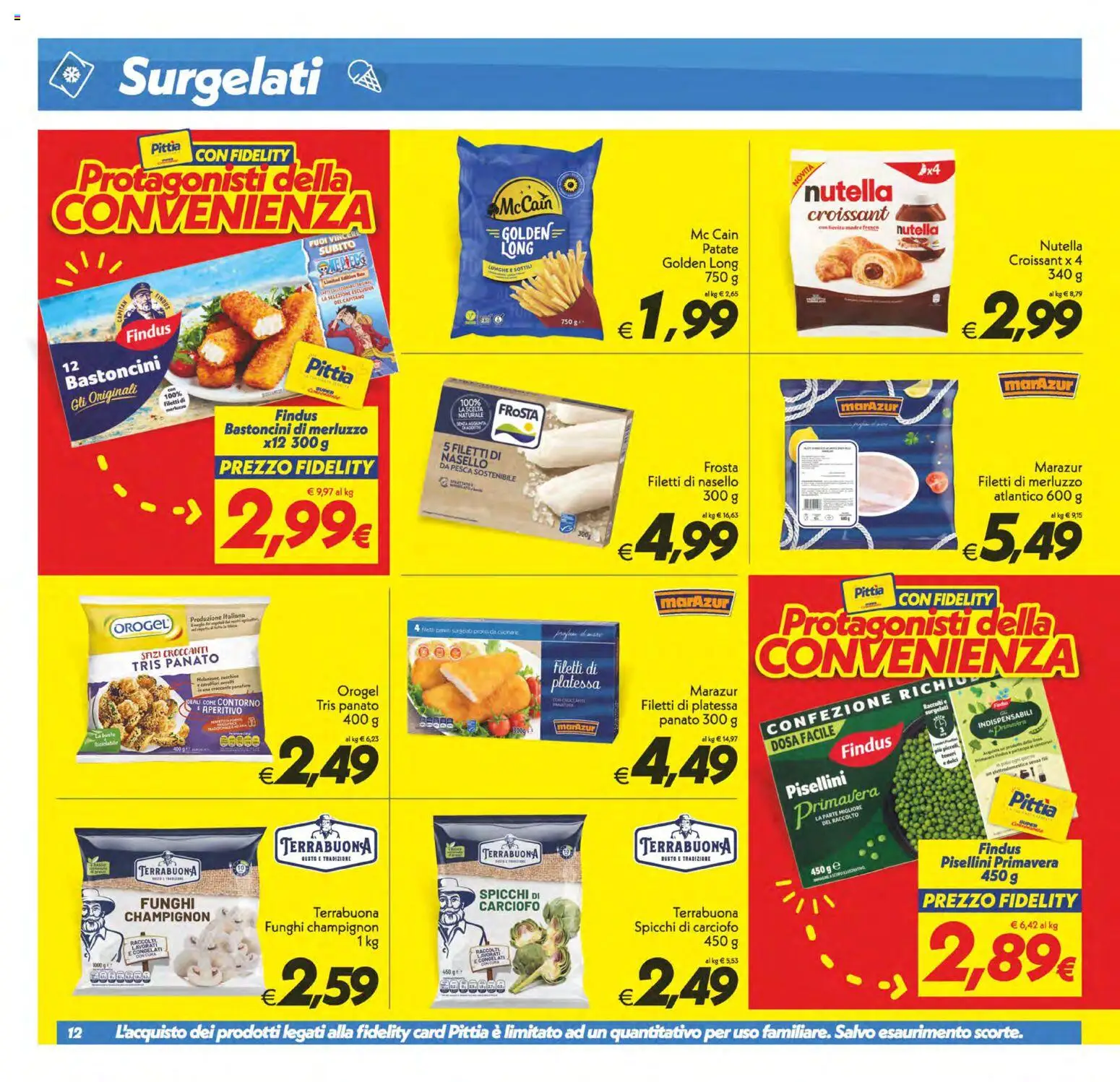 Volantino SuperConveniente del 19.05.2026 | Pagina: 12 | Prodotti: Merluzzo, Patate, Nutella, Nasello