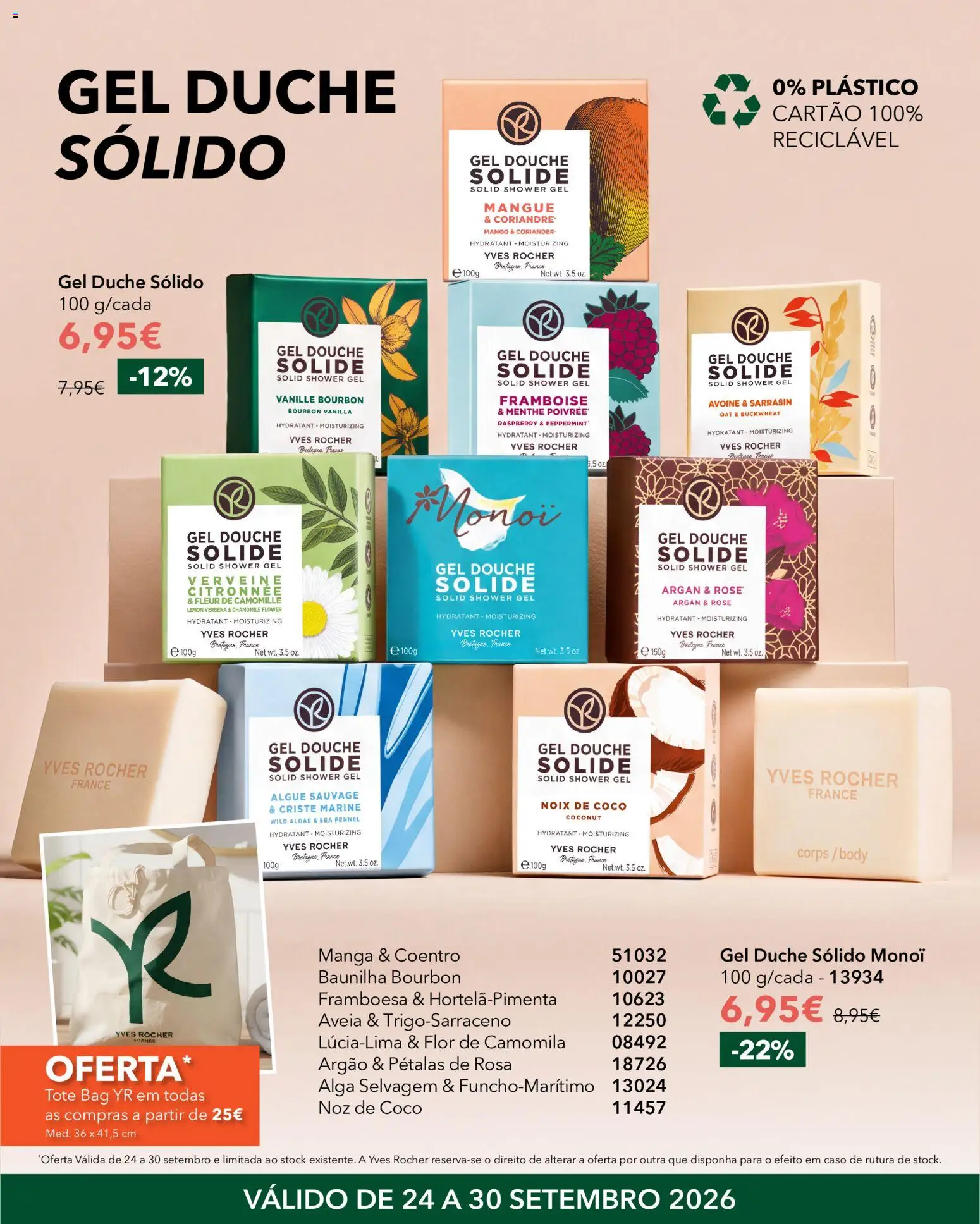 Yves Rocher Recarrega o futuro │ válido de 24/09/2026 | Página: 6 | Produtos: Aveia, Baunilha, Manga, Coco