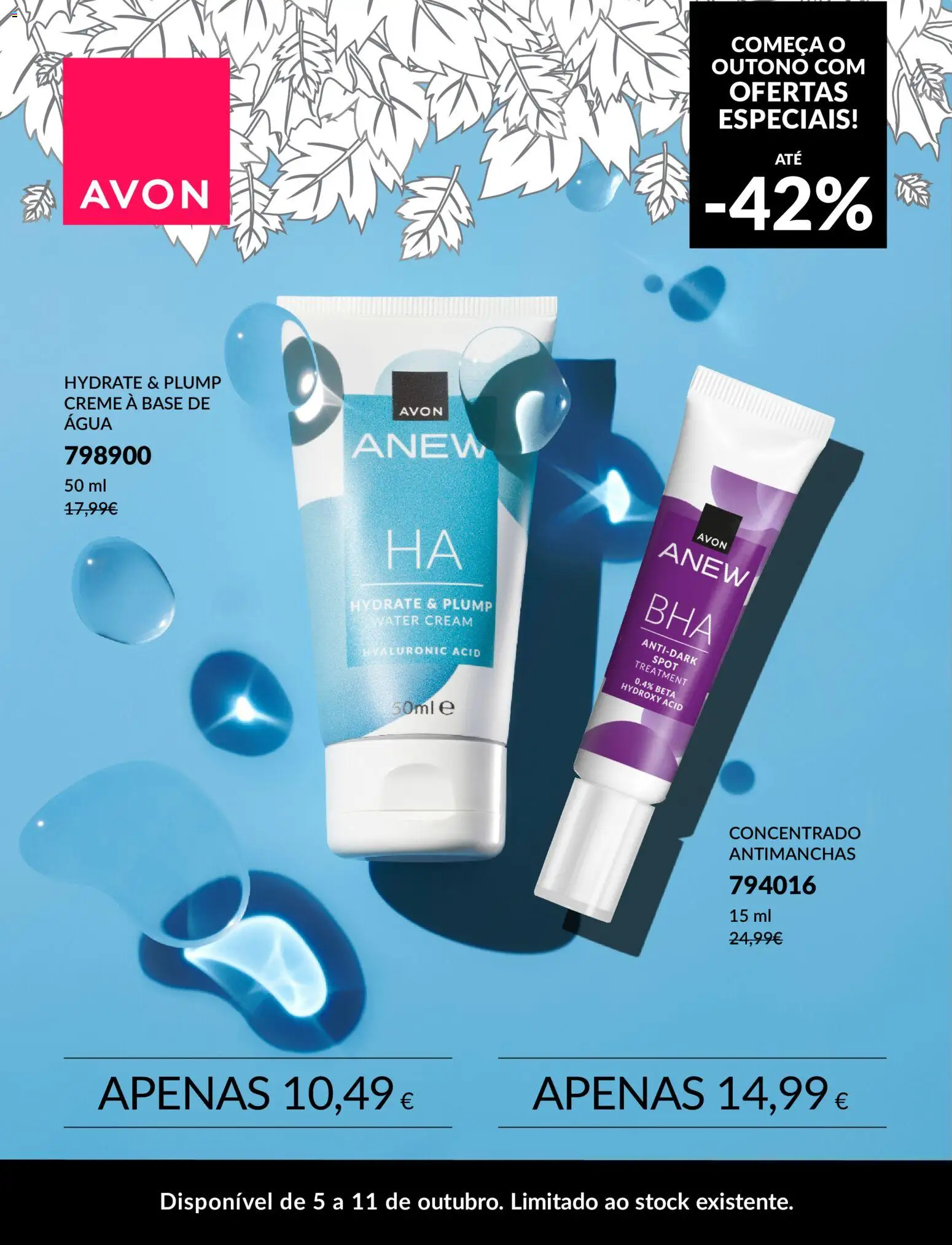 Avon OFERTAS ESPECIAIS! │ válido de 05/10/2026 | Página: 5 | Produtos: Agua, Base, Creme