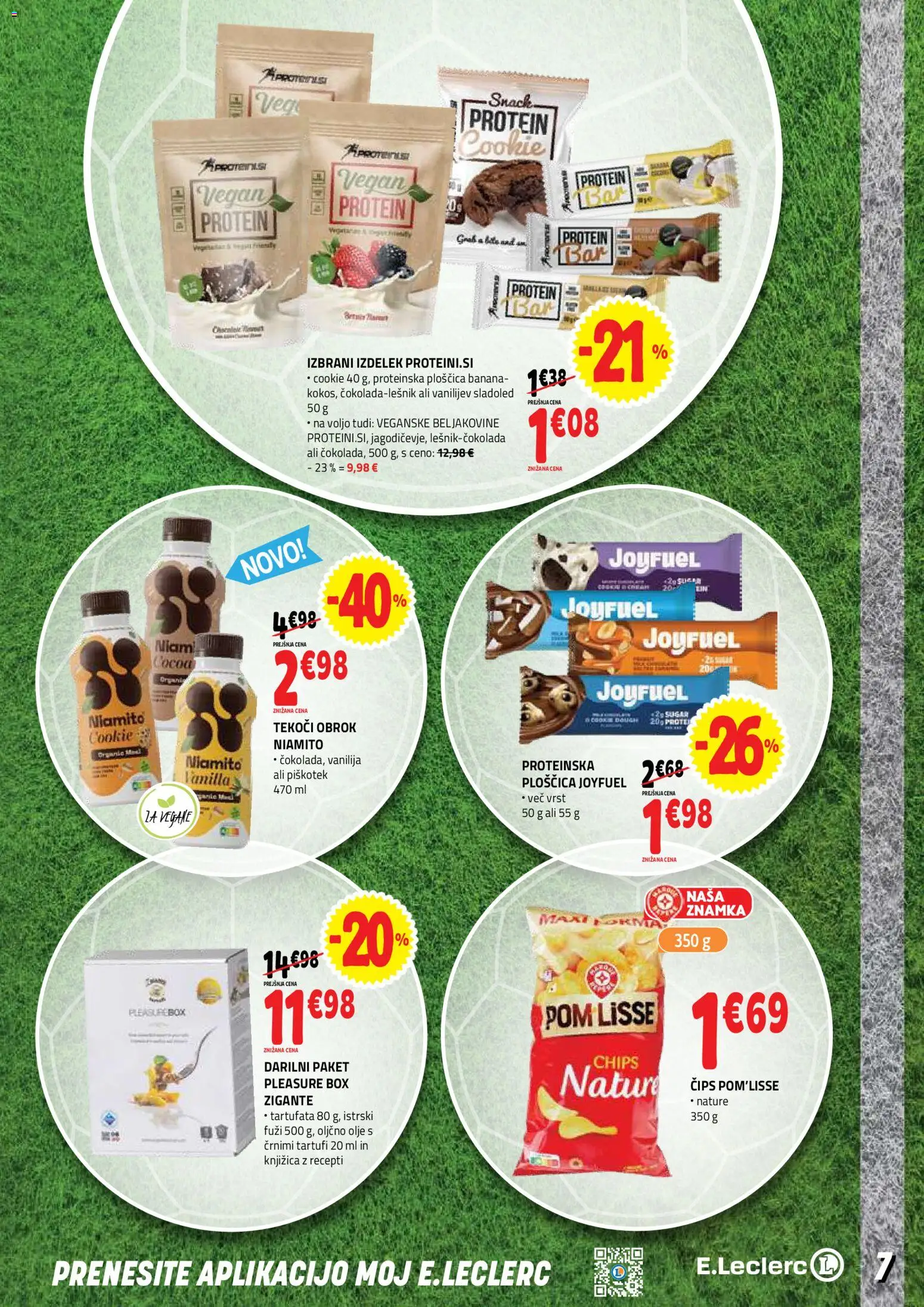 Novi E.leclerc katalog ponudbe – veljaven od 03.06.2026 | Stran: 7 | Izdelki: Oljčno olje, Olje, Cips, Sladoled