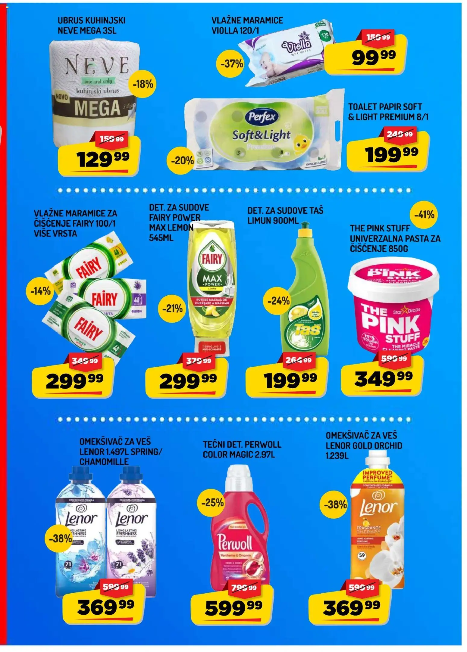 Aman katalog - važi od 31.07.2026 | Strana: 11 | Proizvode: Lenor, Toalet papir, Perwoll, Limun