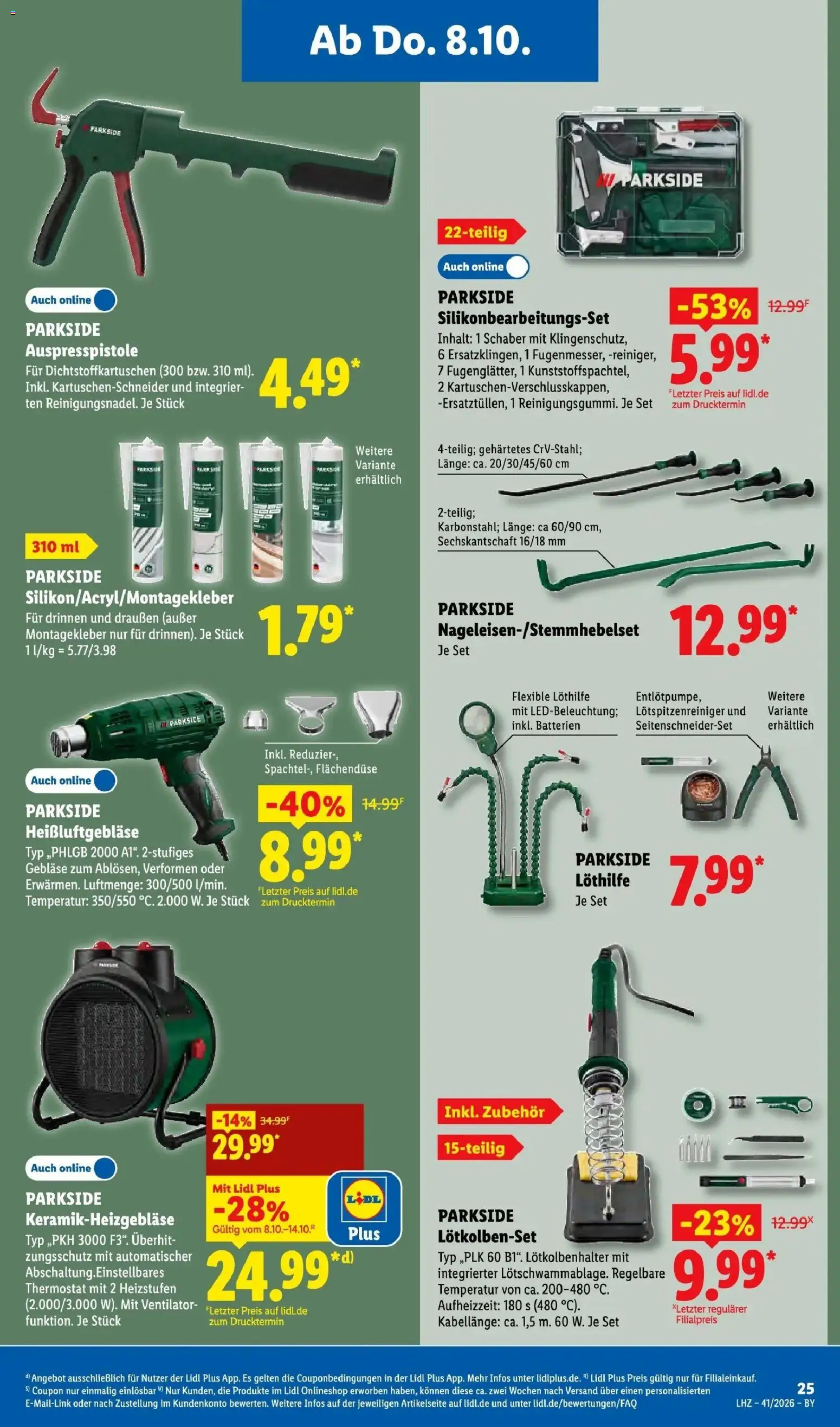 Lidl Prospekt München-laim (ab 05.10.2026) zum Blättern » Angebote | Seite: 43 | Produkte: Ventilator, Batterien