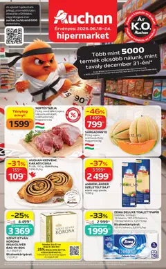 Auchan akciós újság - amely érvényes a következő dátumtól: 18.06.2026