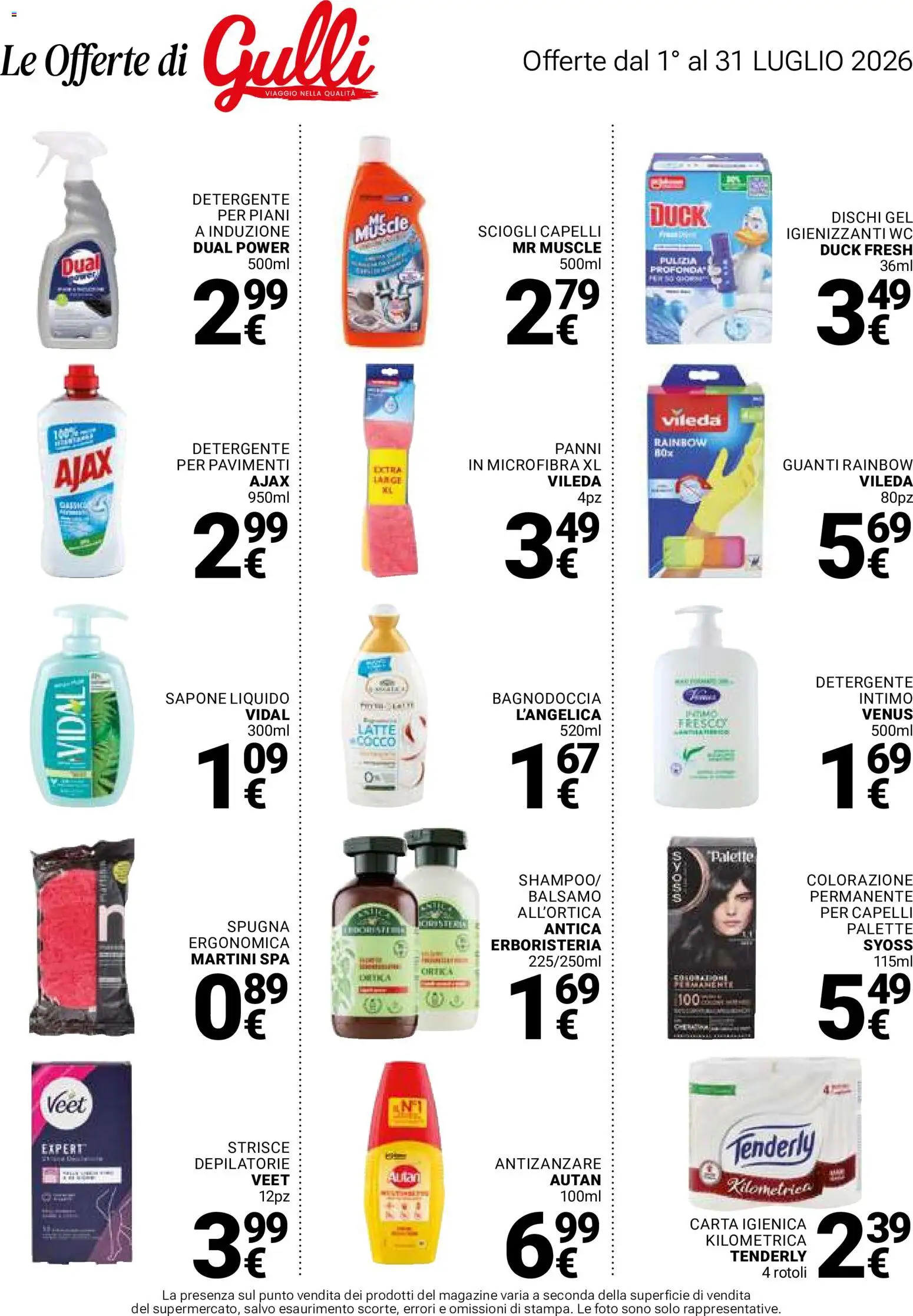 Volantino Gulliver del 01/07/2026 | Pagina: 35 | Prodotti: Spugna, Balsamo, Sapone, Latte