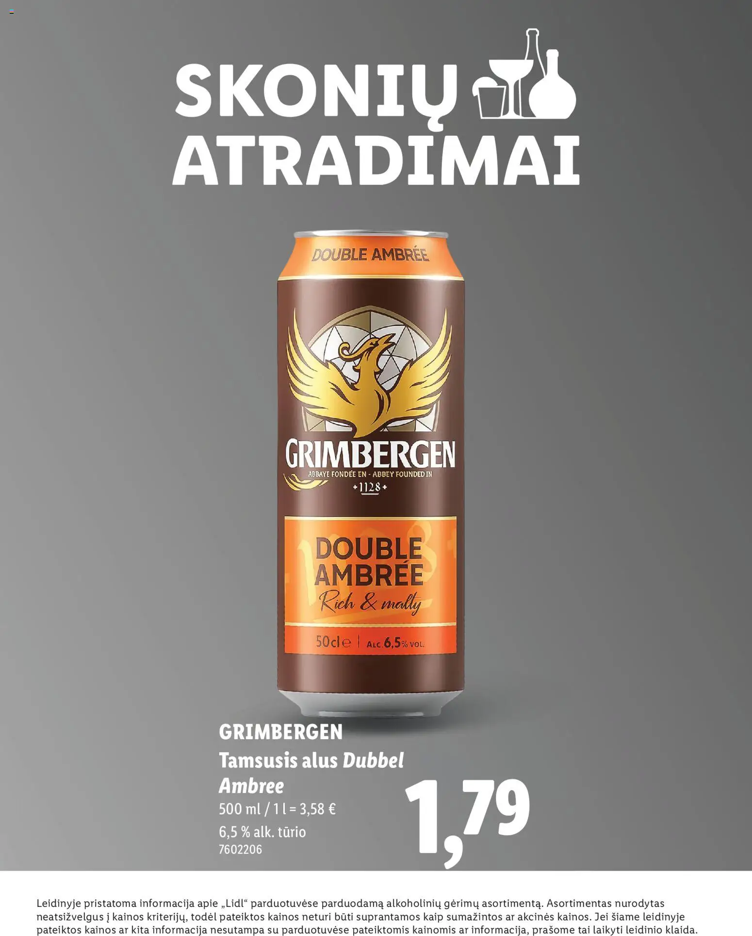 LIDL akcijos nuo 2025.12.04 | Puslapis: 6 | Prekių: Alus
