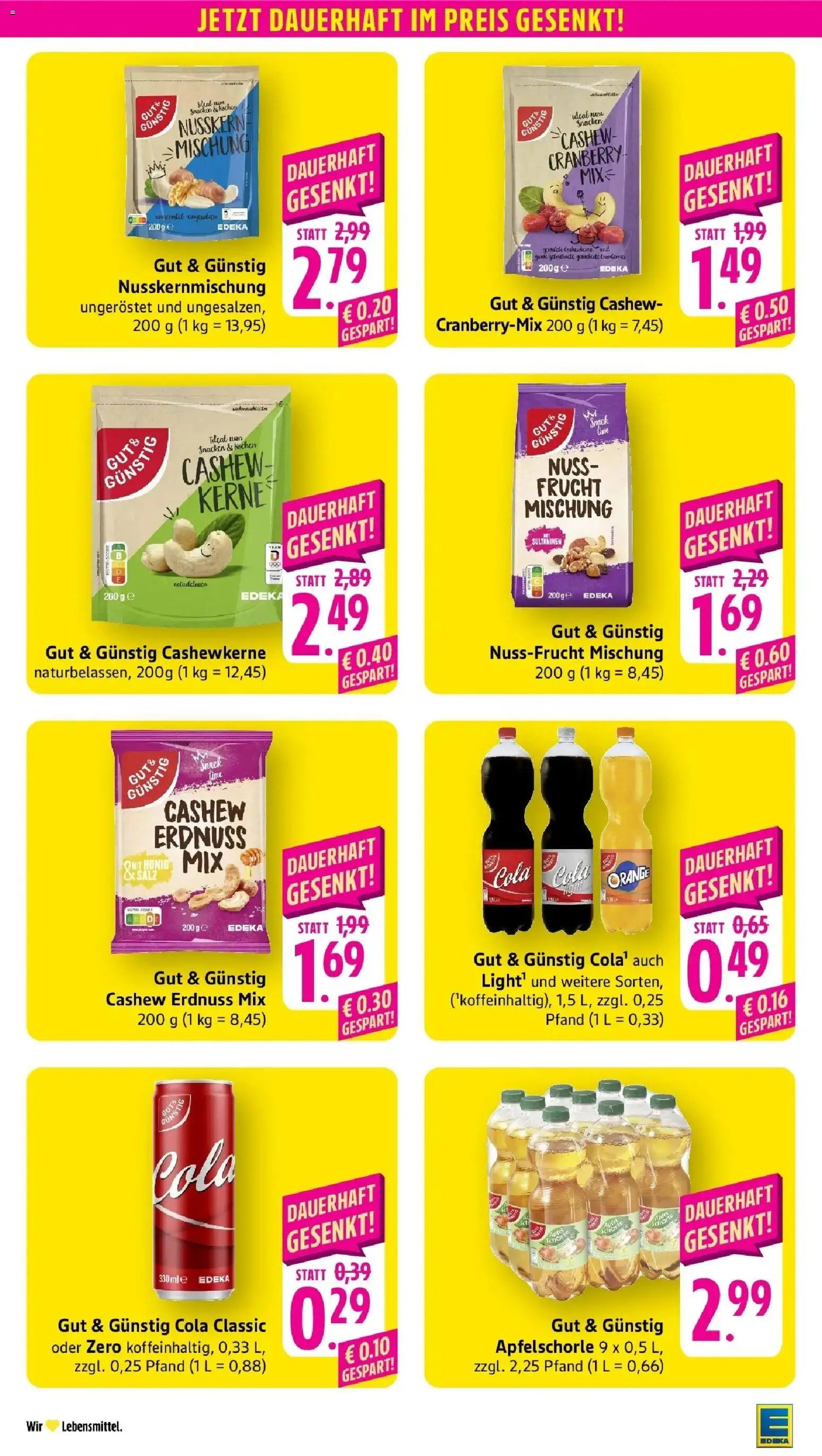 Edeka Prospekt Göppingen-Ursenwang (ab 12.10.2026) » Angebote Online | Seite: 35 | Produkte: Cola, Cashew