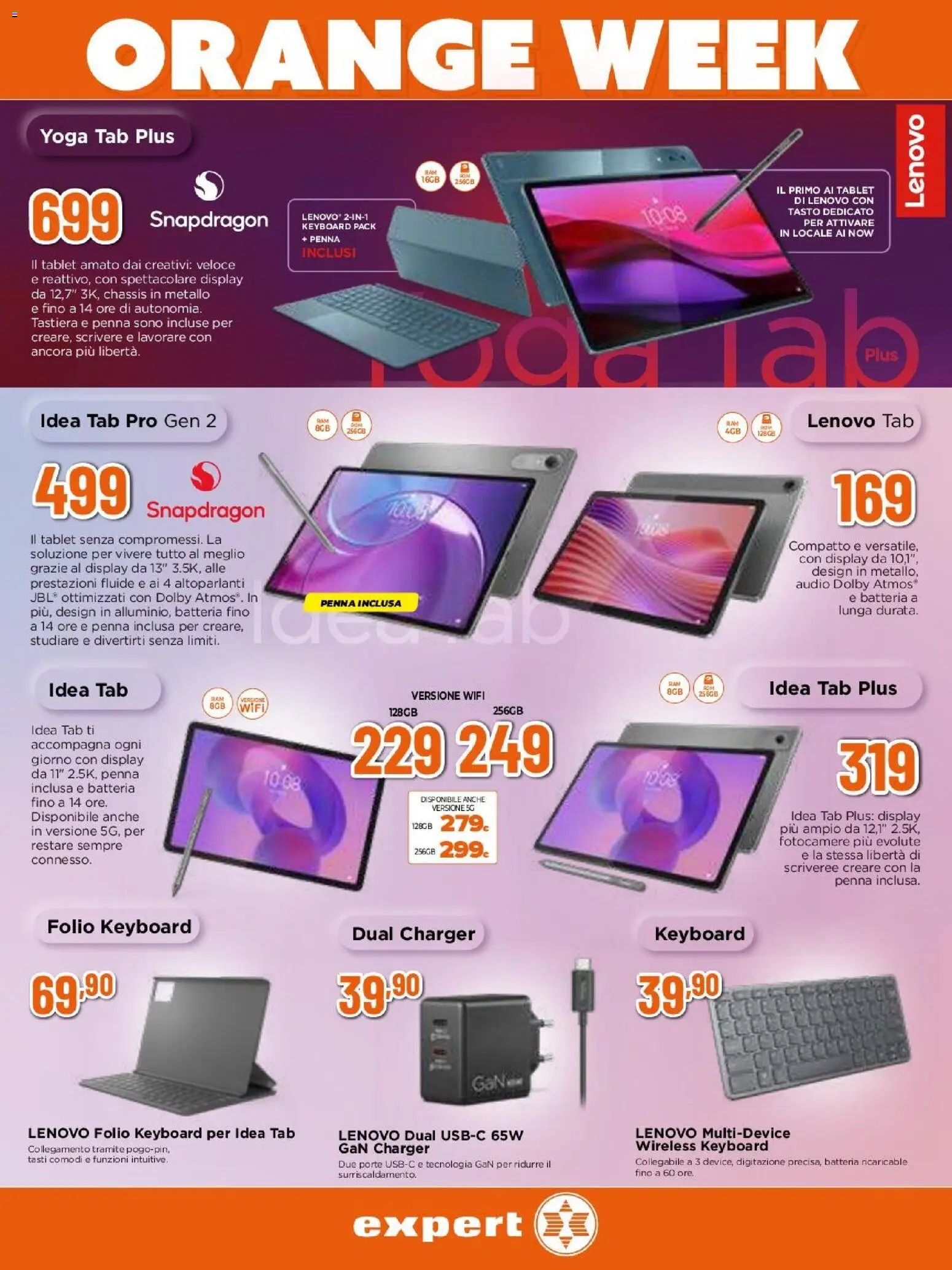Volantino Expert del 17/09/2026 | Pagina: 9 | Prodotti: Tablet, Tastiera, Audio, Batteria