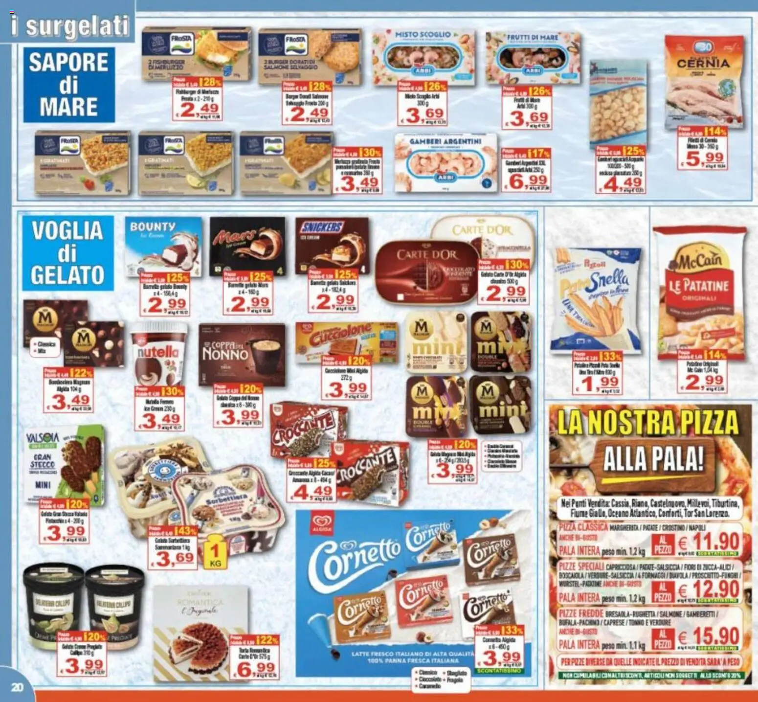 Volantino CTS del 08.05.2026 | Pagina: 20 | Prodotti: Cioccolato, Cornetto, Patate, Gamberetti