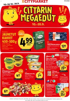 K-Citymarket-mainoslehti voimassa 10/09/2026 alkaen