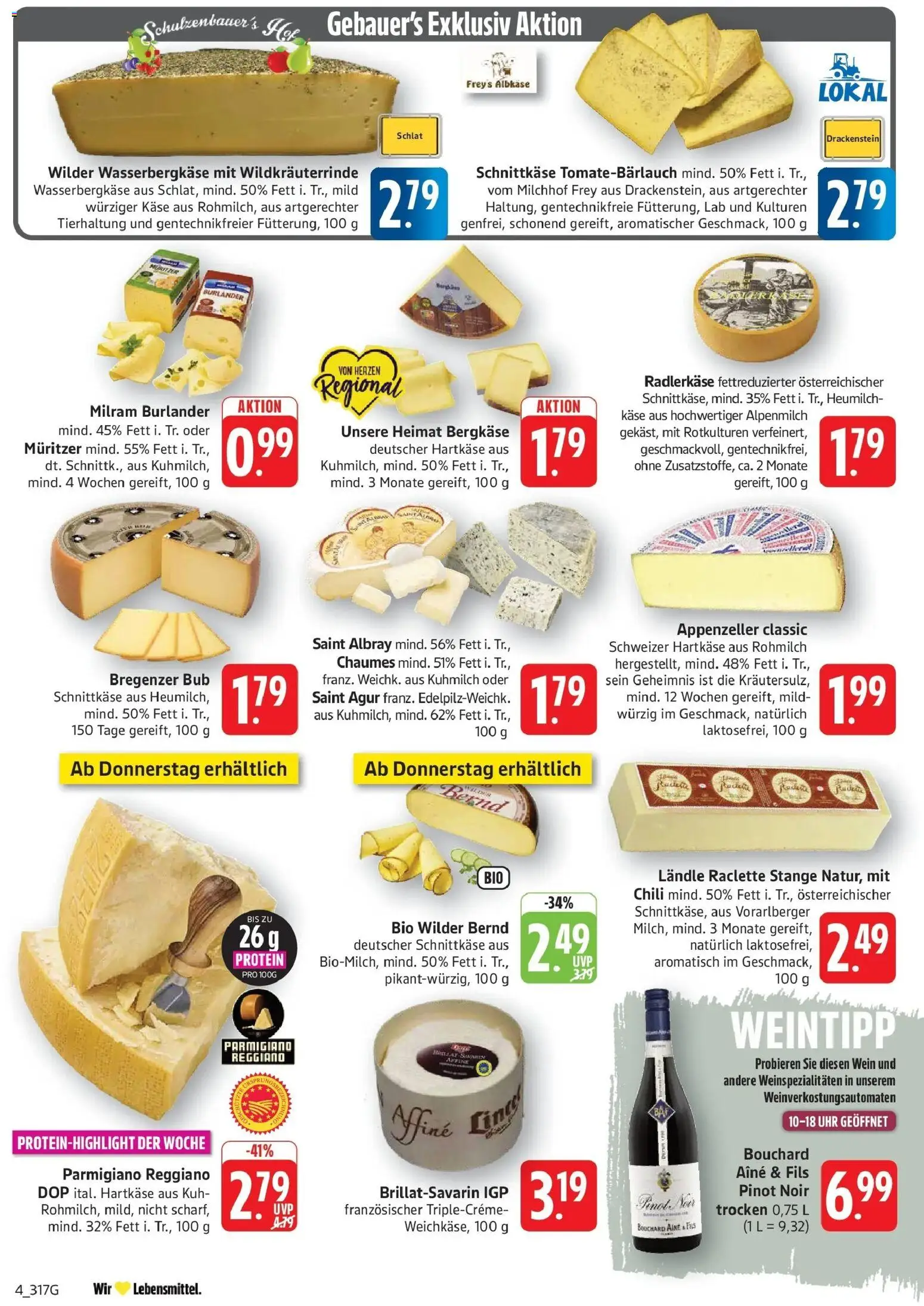Edeka Prospekt Filderstadt-Bonlanden (ab 12.10.2026) » Angebote Online | Seite: 4 | Produkte: Käse, Chili, Wein, Uhr
