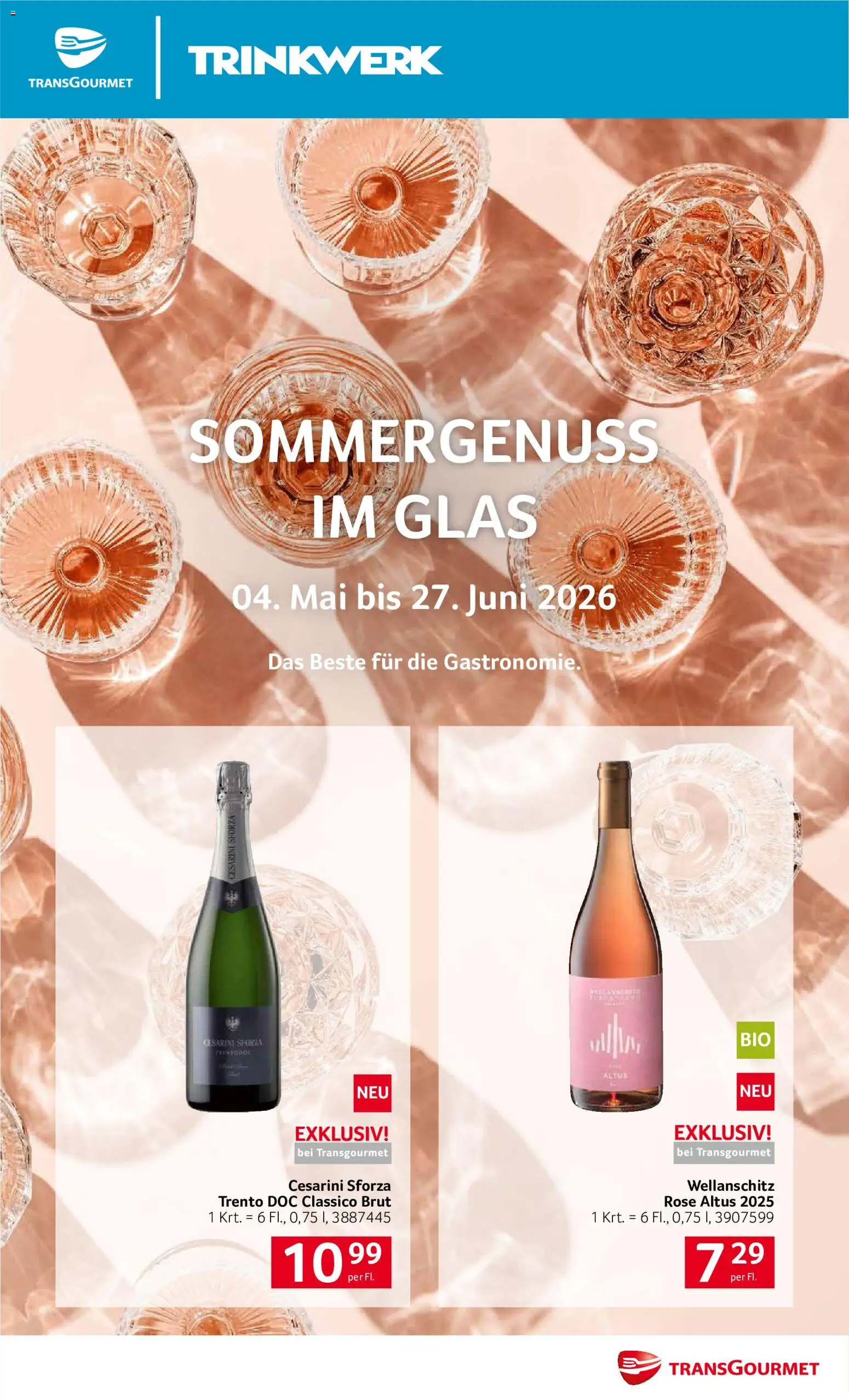 Transgourmet Sommer Genuss Im Glass gültig ab 04.05.2026 | Seite: 1