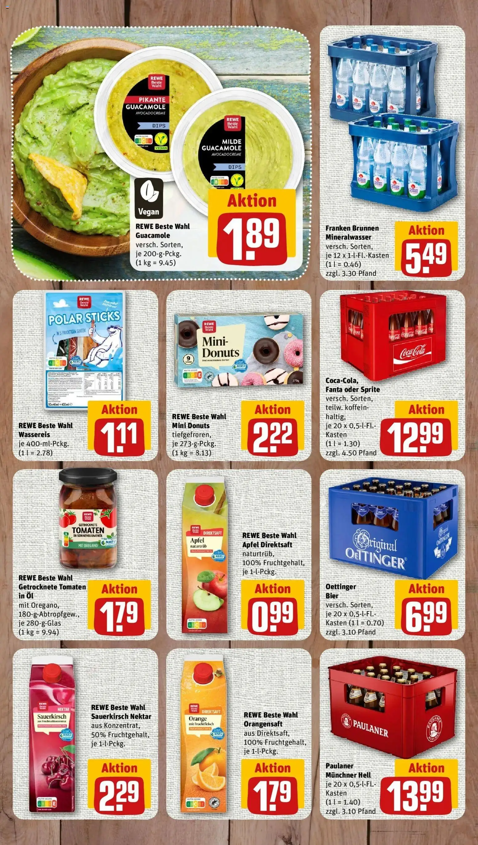REWE Prospekt ab 10.08.2026 zum Blättern » Angebote | Seite: 7 | Produkte: Coca cola, Fanta, Sonnenblumenol, Mineralwasser