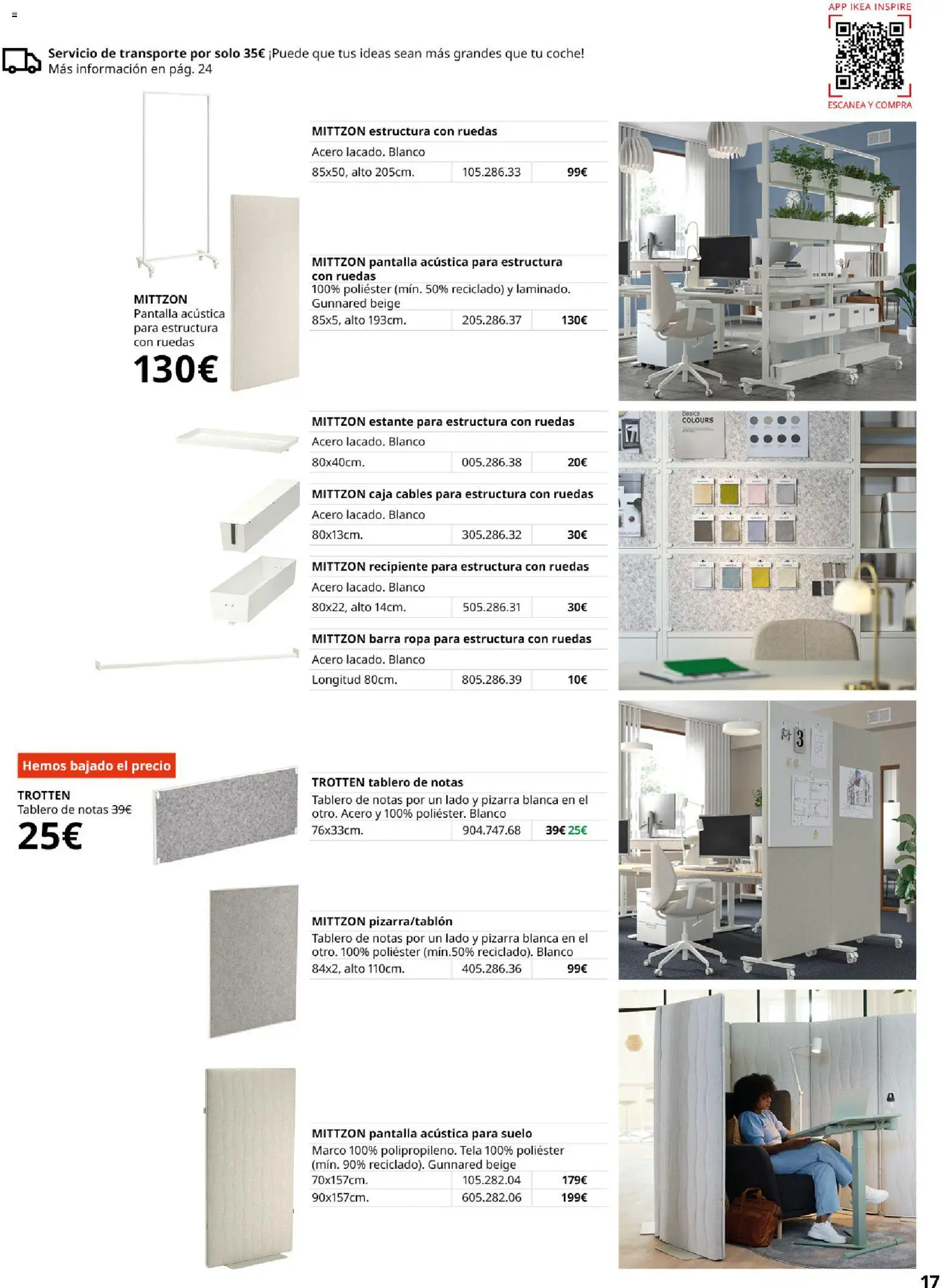 Catálogo IKEA Oficina profesional │ válido desde el 01/02/2026 | Página: 17 | Productos: Ropa, Marco, Estante, Caja