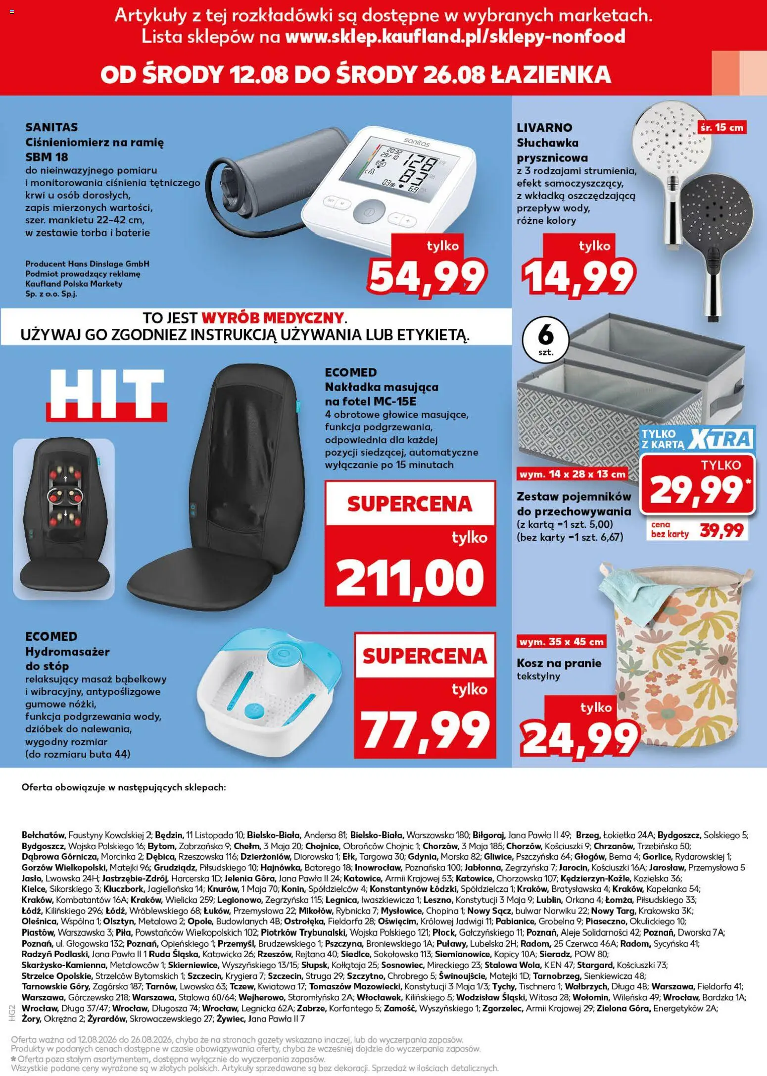 Kaufland gazetka - Złap Okazje od 12.08.2026 | Strona: 15 | Produkty: Karta, Baterie, Gazety, Kosz na pranie