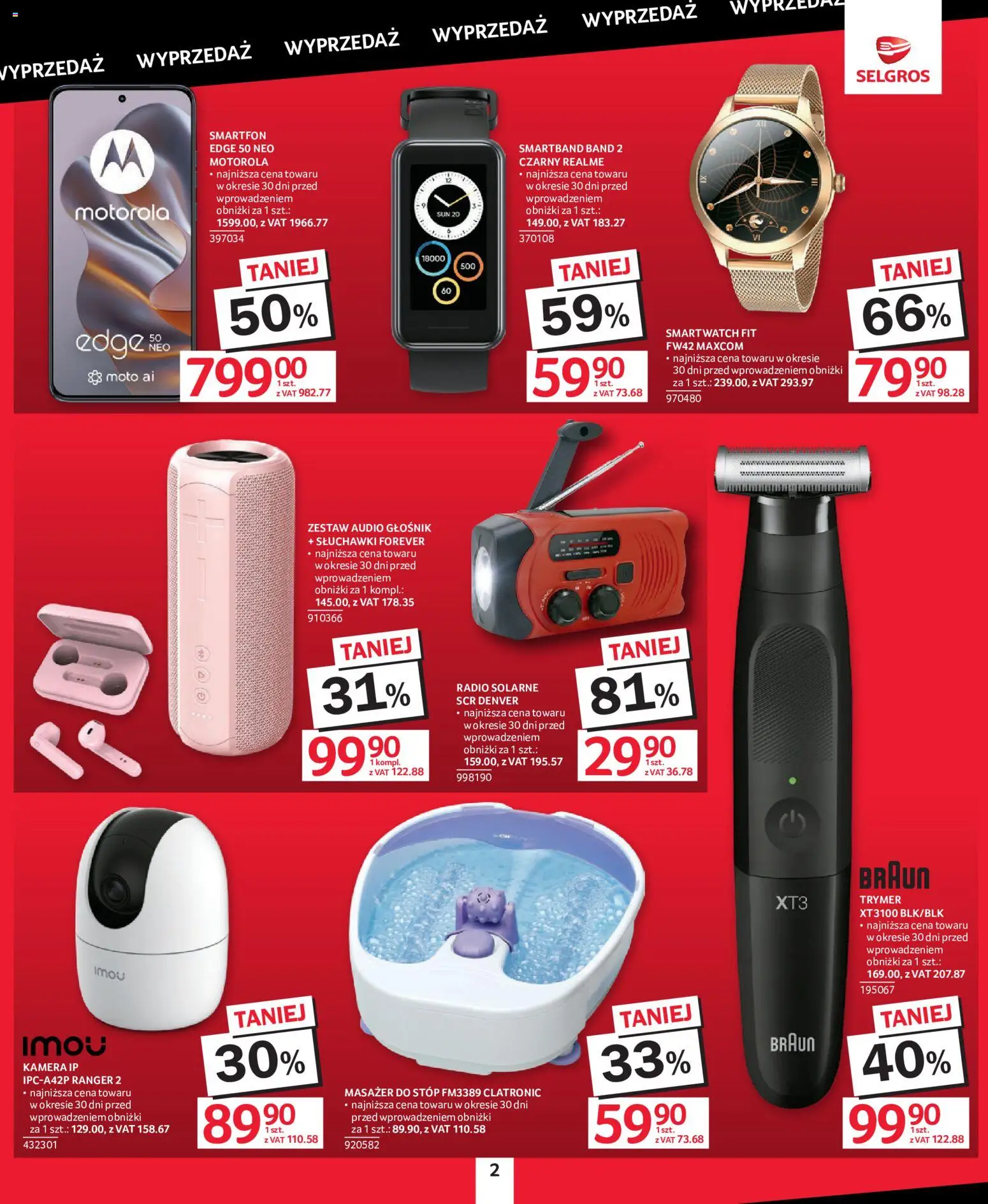 Selgros cash&carry gazetka - Totalna Wyprzedaż od 22.10.2026 | Strona: 2 | Produkty: Smartfon, Audio, Słuchawki, Głośnik